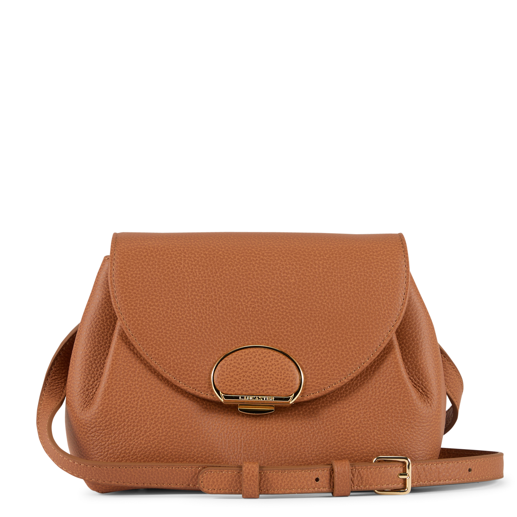 Sac bandoulière en cuir LANCASTER PARIS Marron
