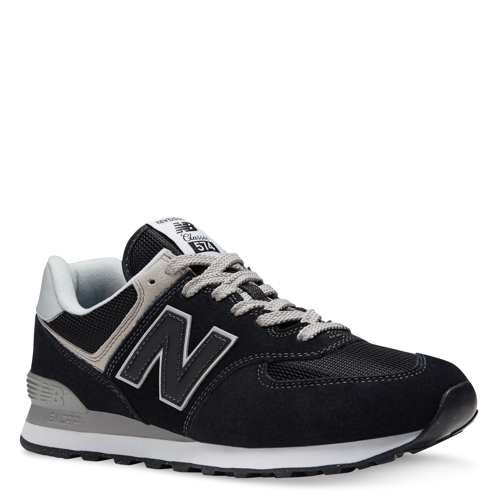 Low-top leather mix sneakers NEW BALANCE Black