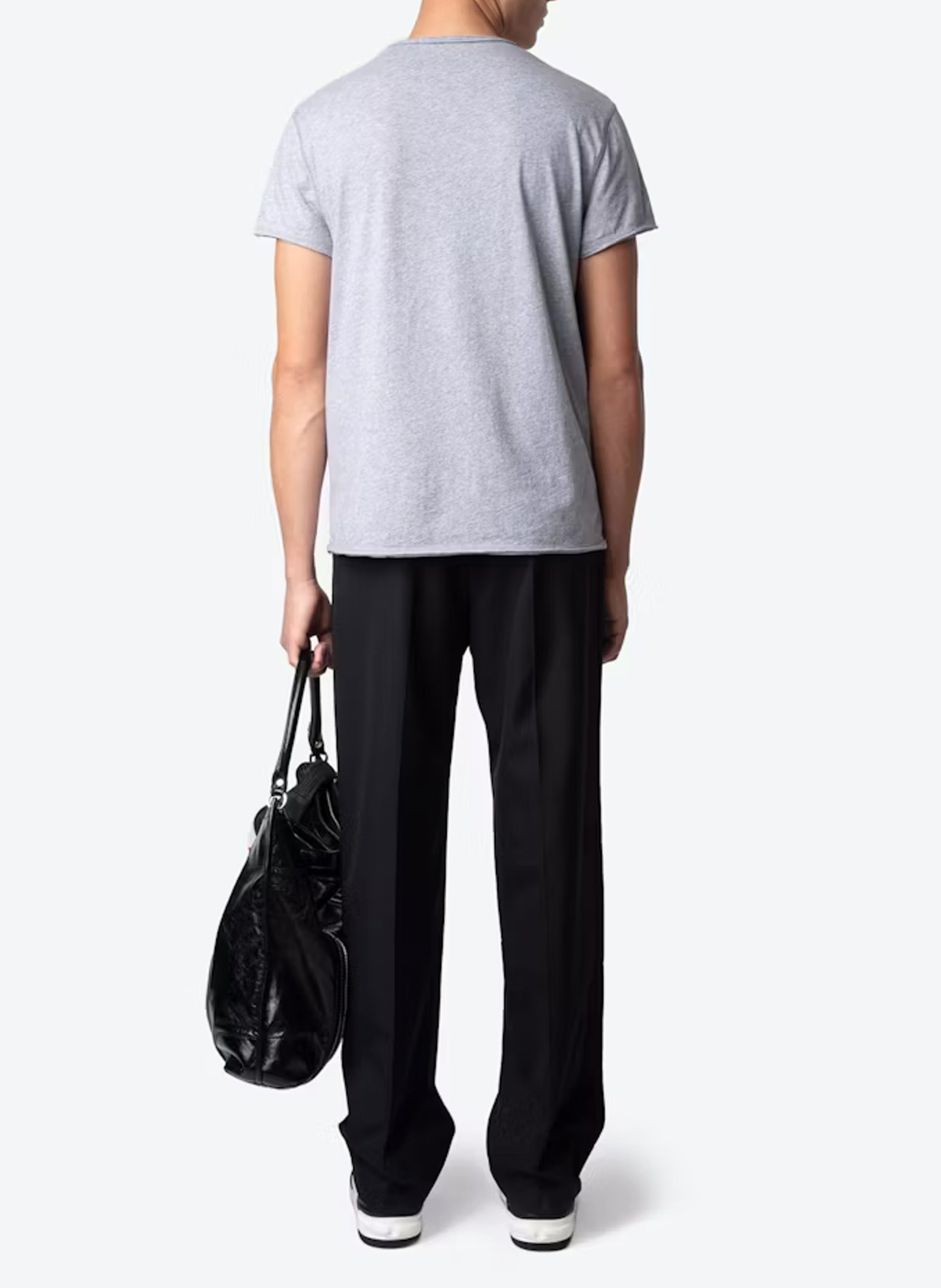 Tee-shirt droit en coton bio ZADIG&VOLTAIRE Gris