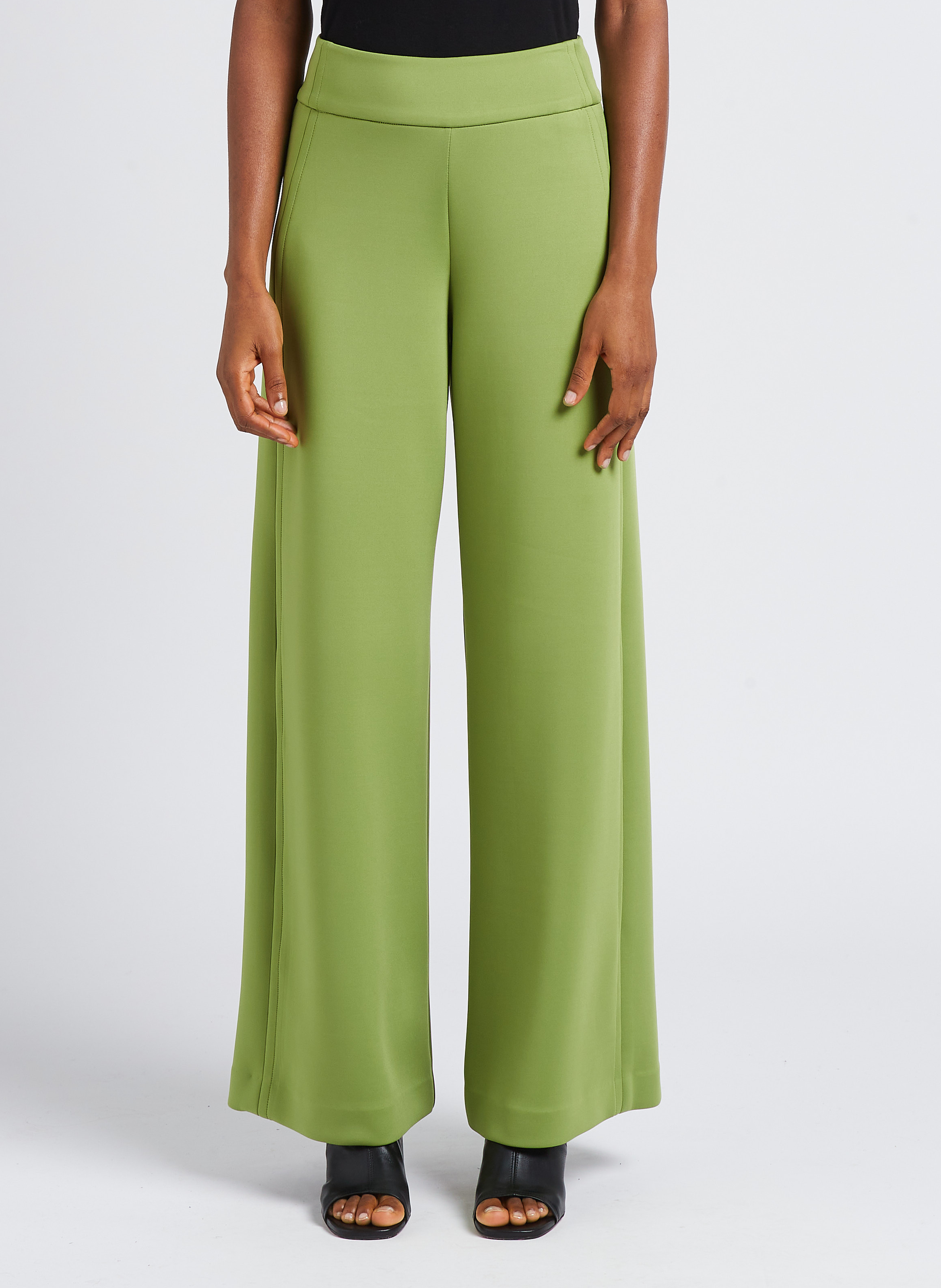 Bootcut-Hose mit hohem Bund MAX MARA LEISURE Grun