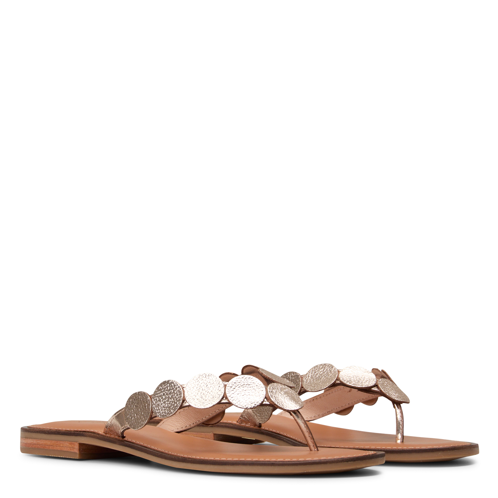 Leren sandalen LES TROPEZIENNES PAR M.BELARBI Goudkleurig