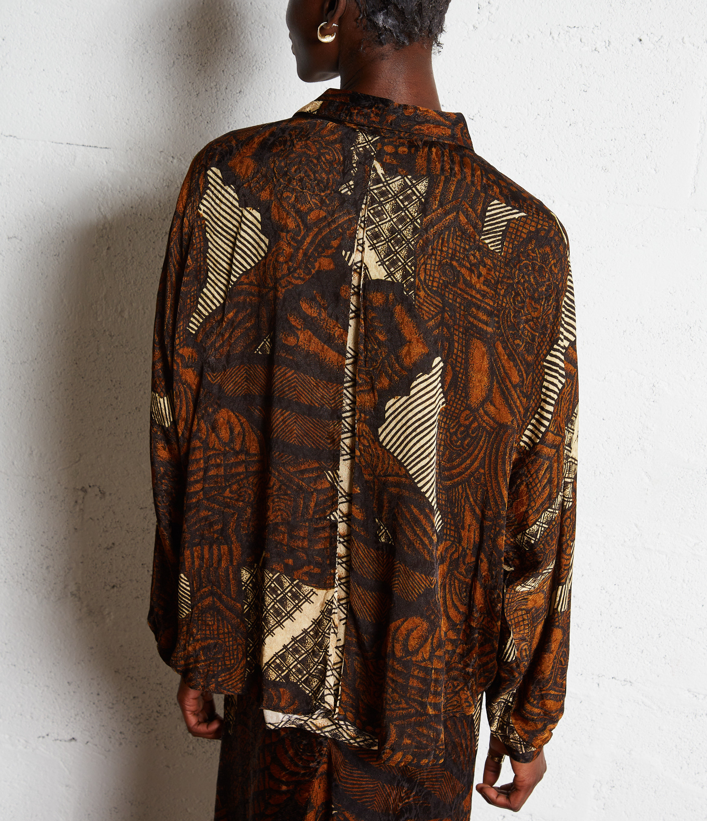 Printed straight shirt MES DEMOISELLES Multicolored