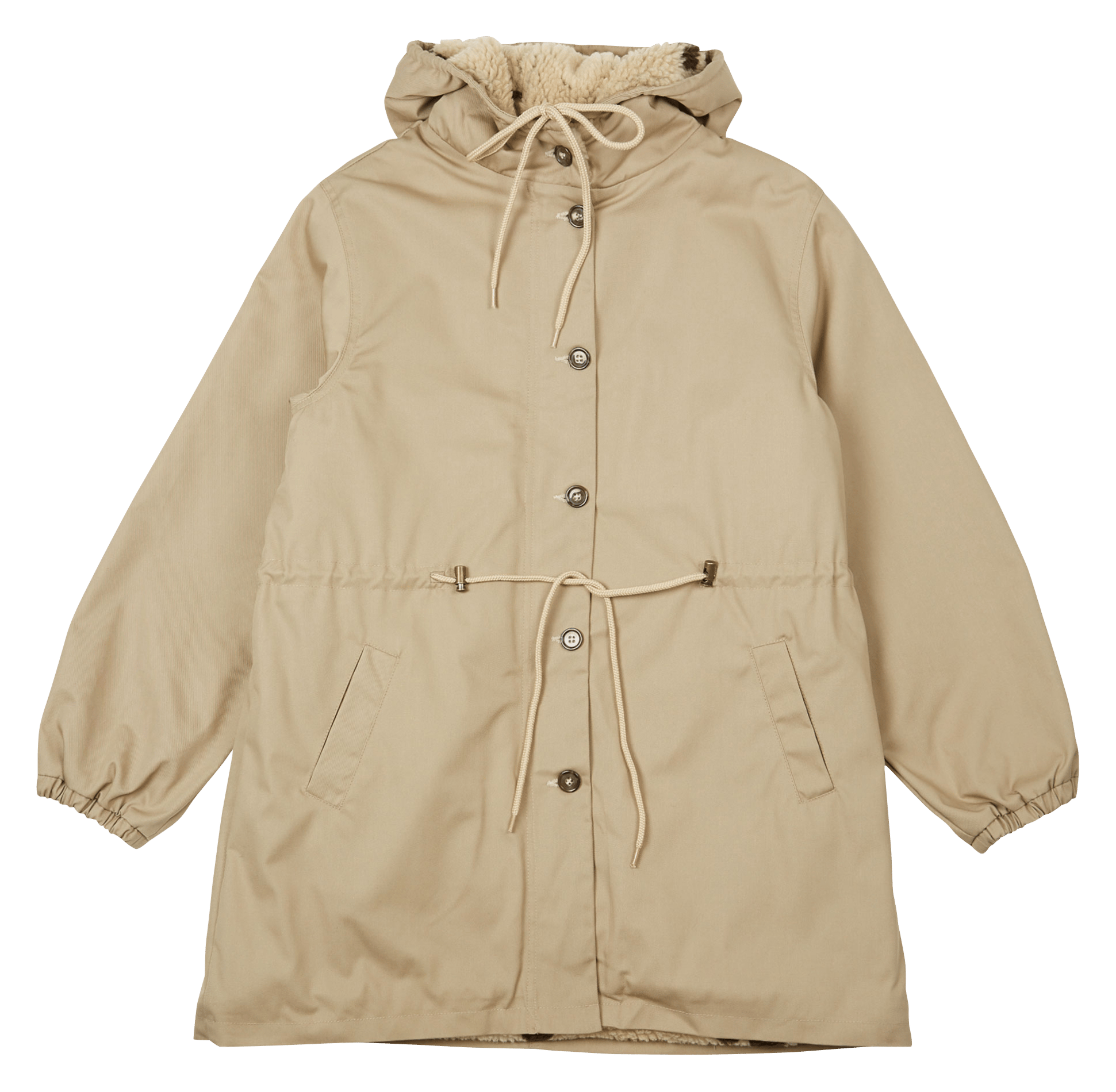 Veste à capuche cintrée EMILE ET IDA Beige