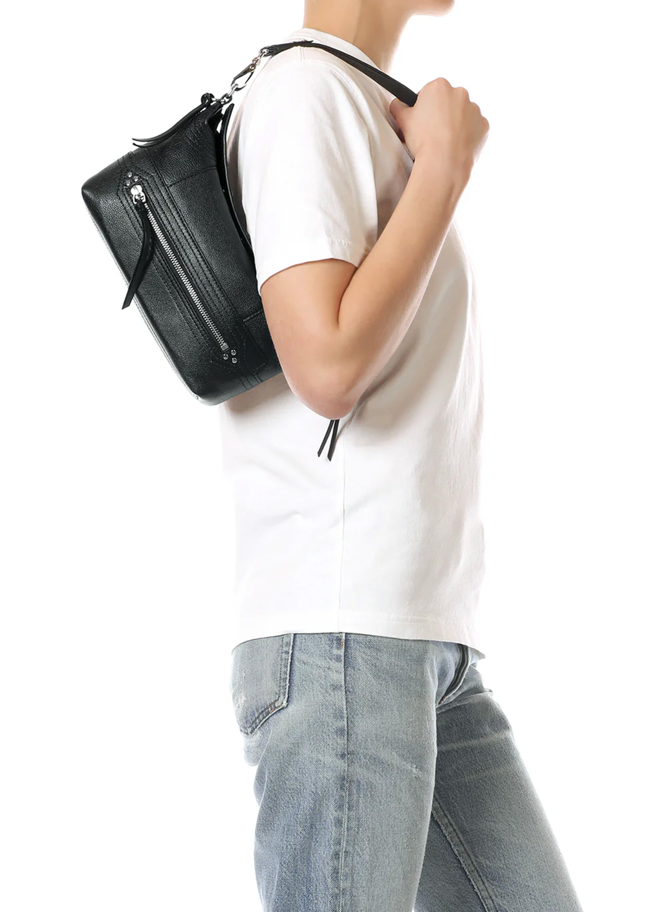 Leather handbag JEROME DREYFUSS Black