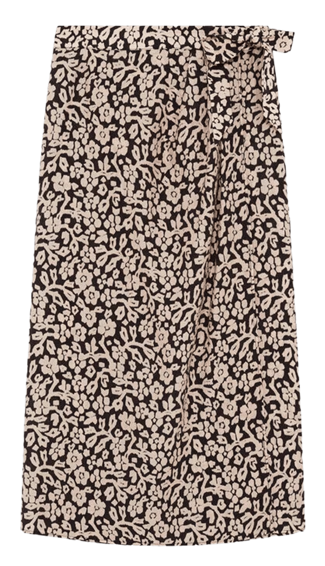 Jupe midi imprimée CAROLL Noir