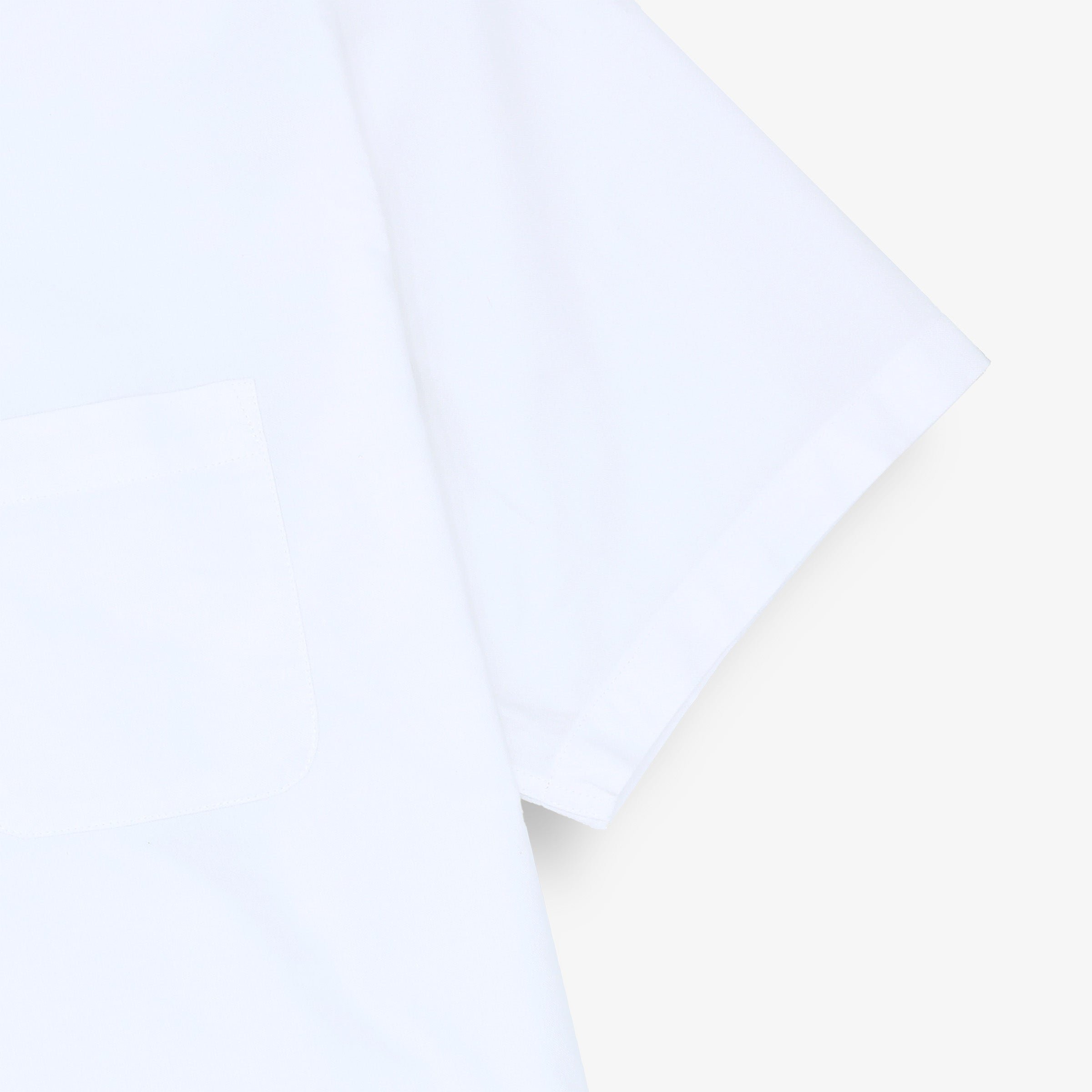 Short-sleeved Oxford fabric shirt with print SERGE BLANCO White