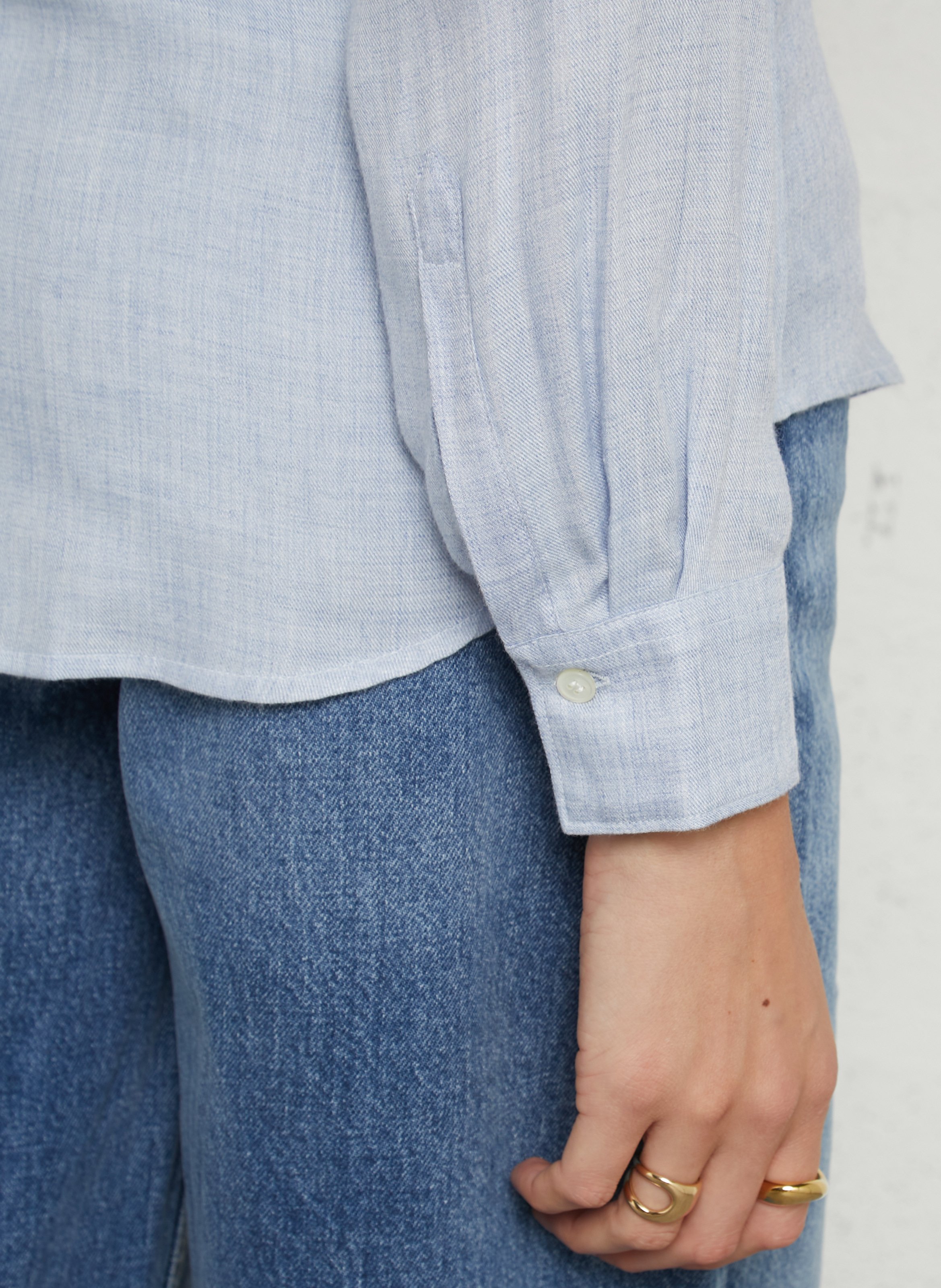 Straight shirt with classic collar HARTFORD Blue