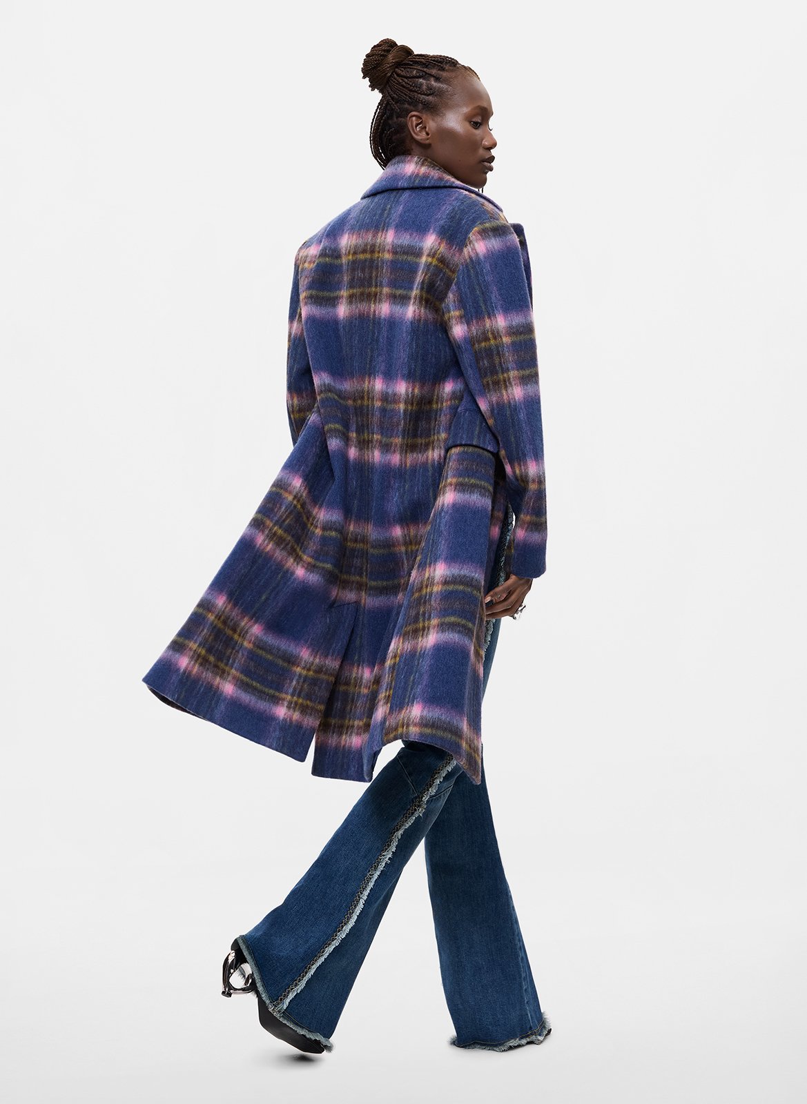 Manteau col tailleur  DESIGUAL Bleu