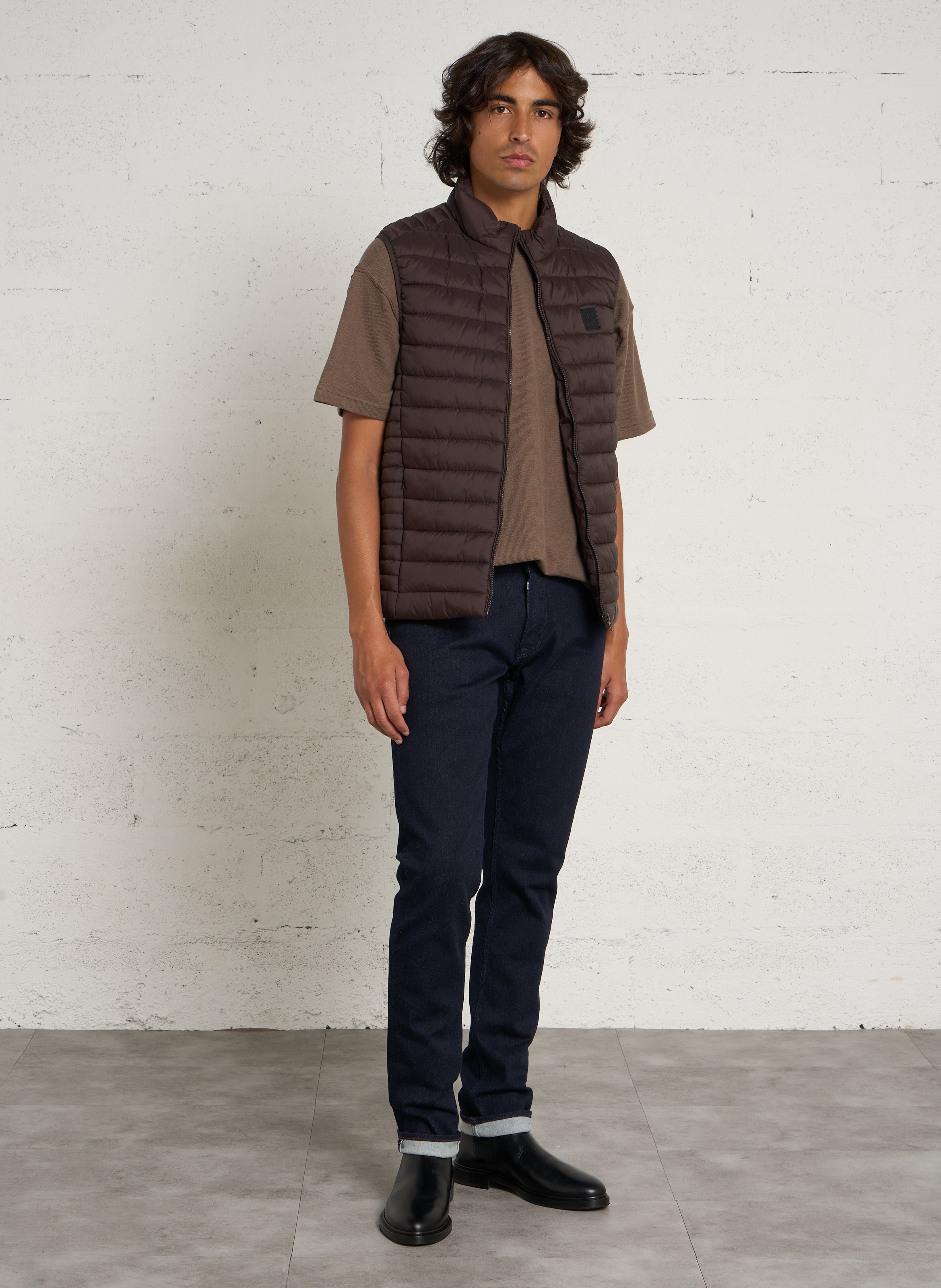 Doudoune oversize col montant LE TEMPS DES CERISES Marron
