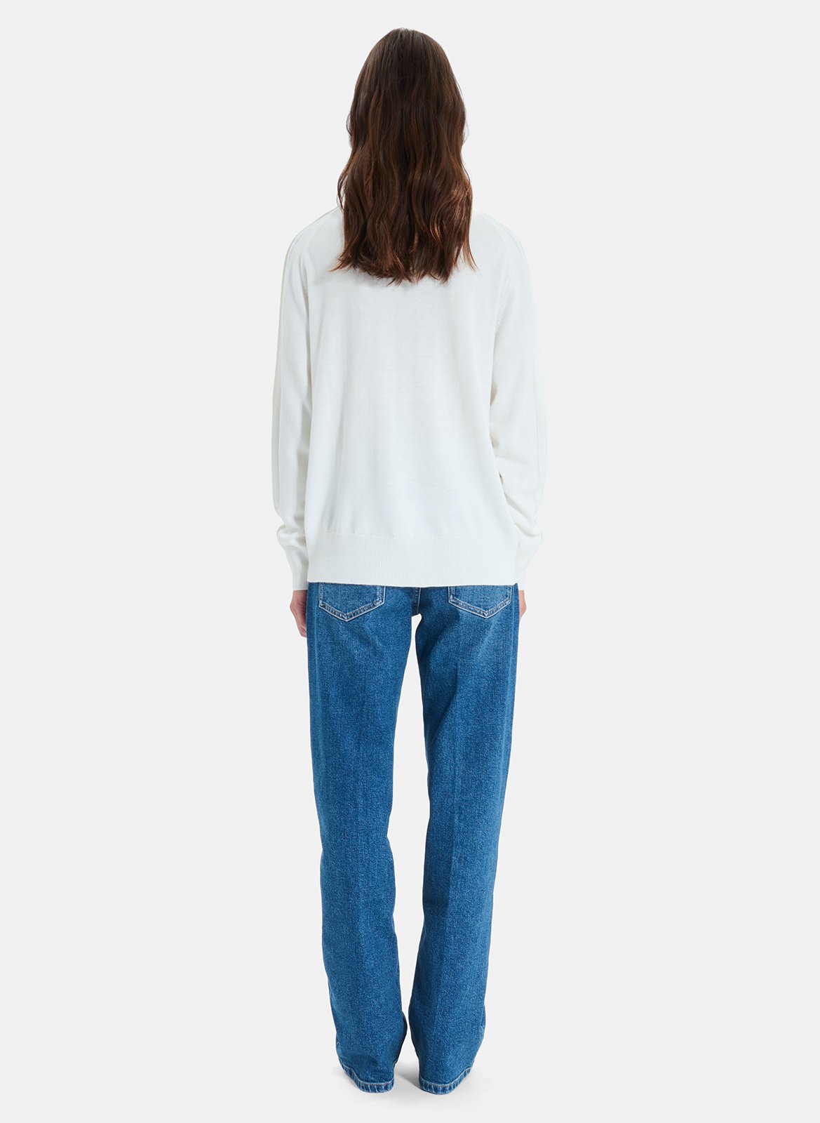 Straight V-neck sweater ZAPA Beige