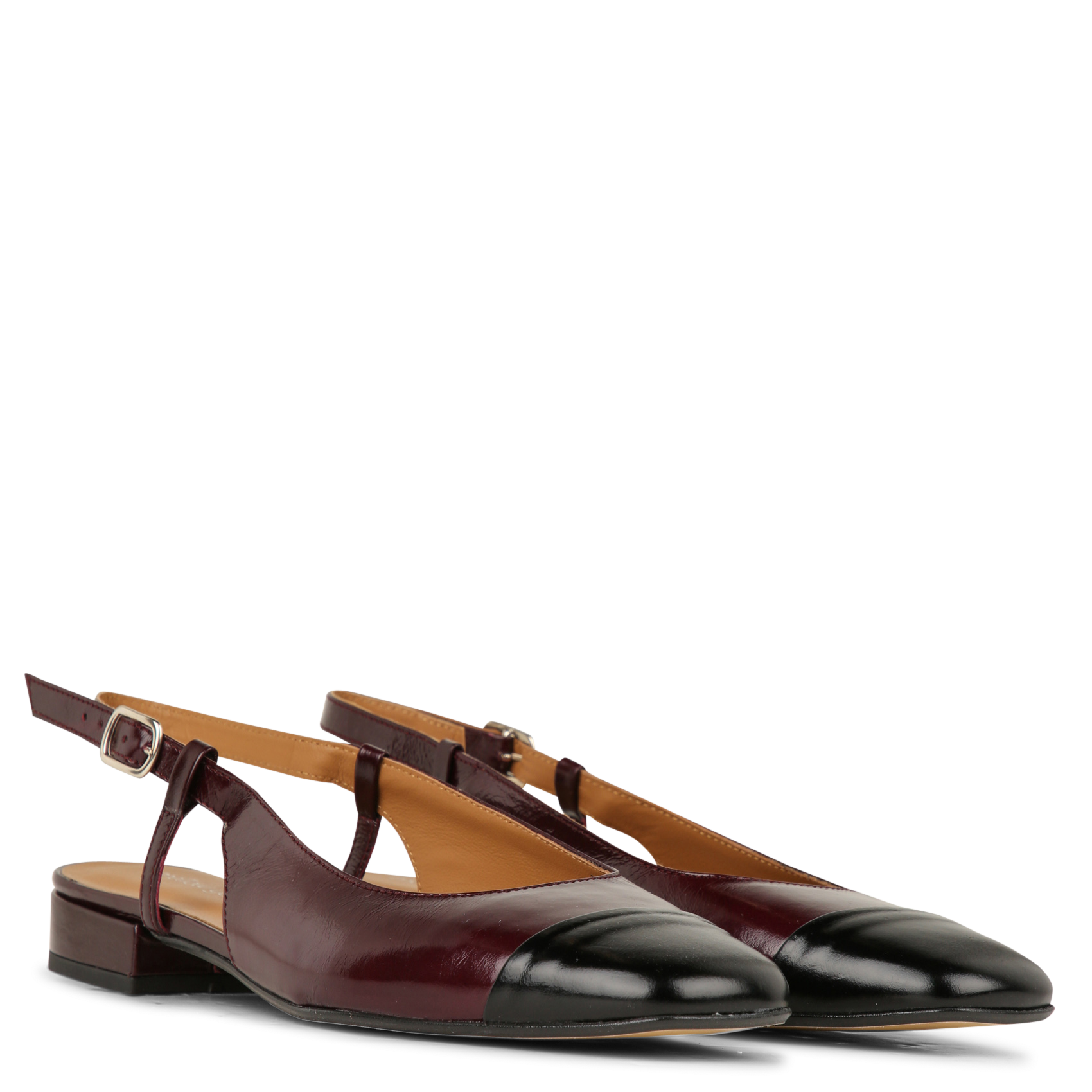 Leather slingback ballet pumps | Red MELLOW YELLOW Women