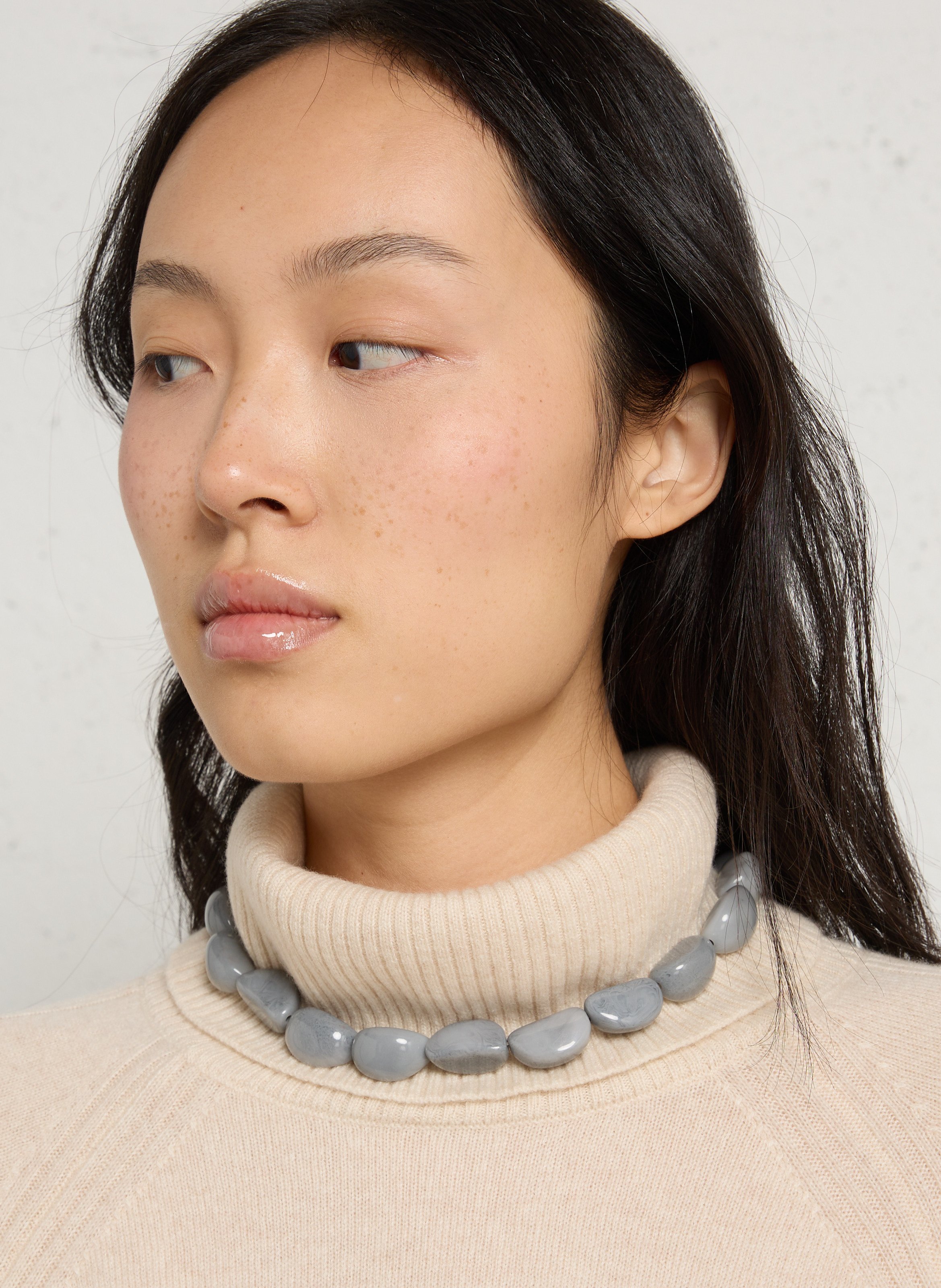 Collier avec perles FEEKA Bleu