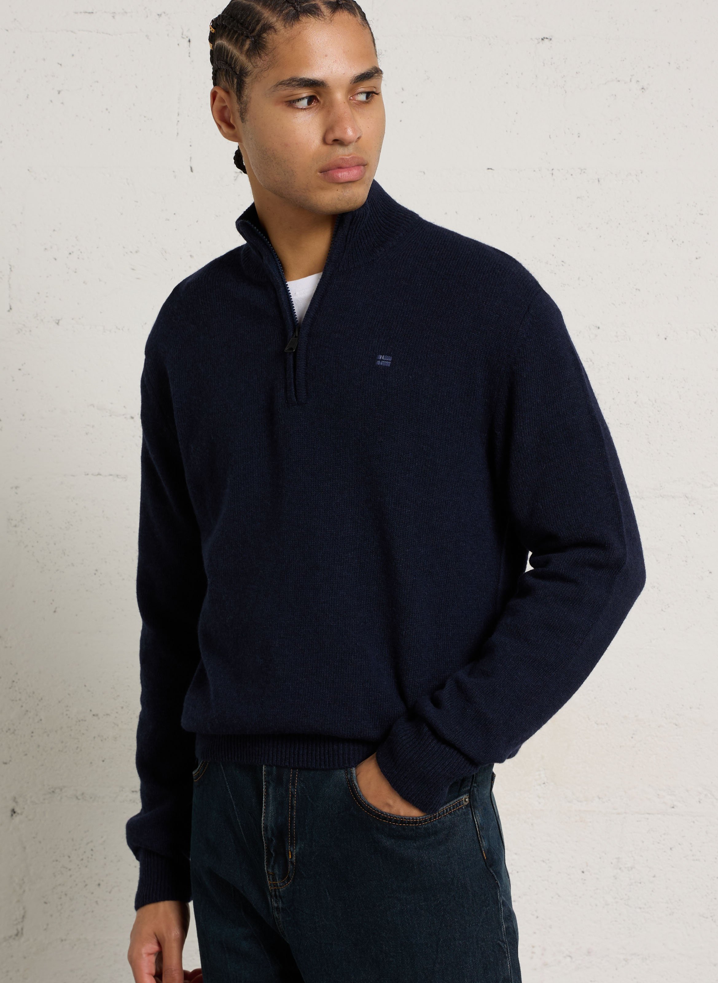 Pull droit en laine mélangée NAPAPIJRI