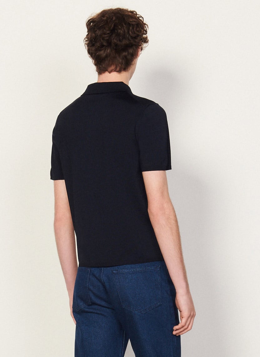 Polo regular fit  SANDRO Bleu