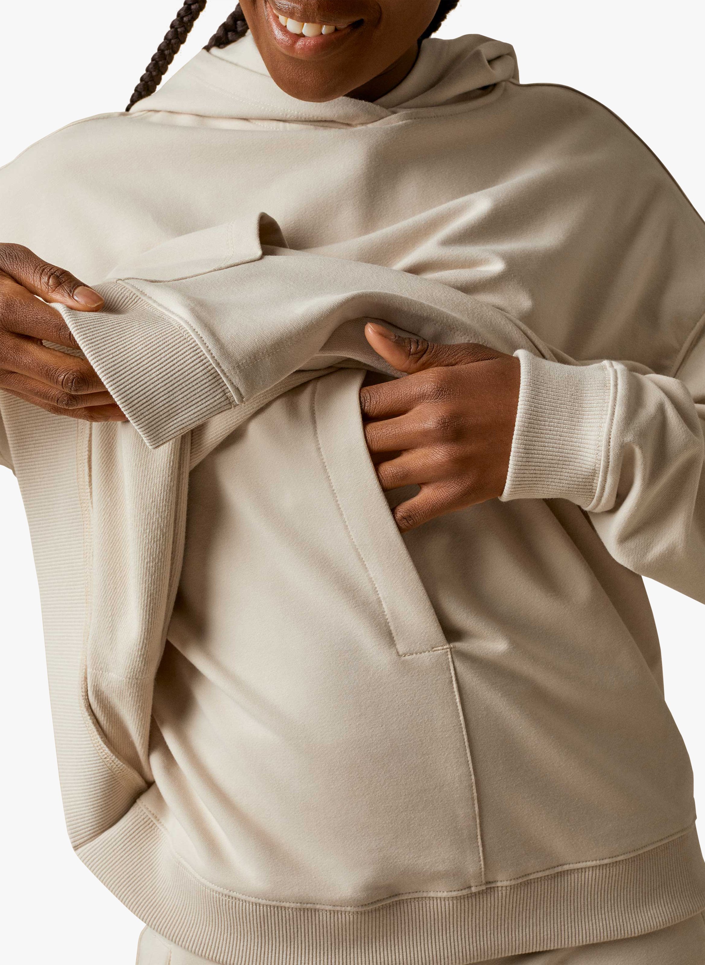 Maternity and nursing sweater BOOB Beige