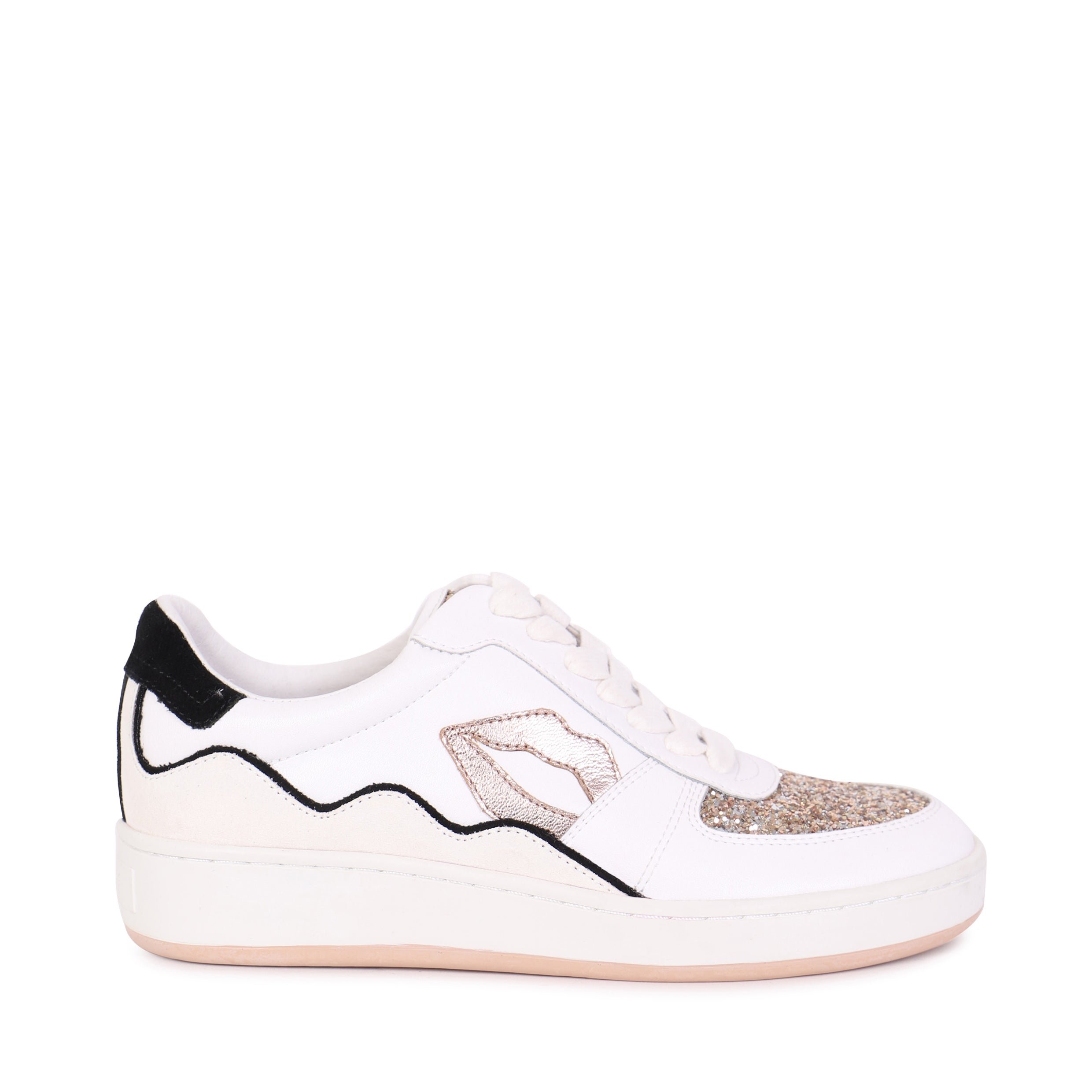 Leather sneakers BONS BAISERS PARIS Golden