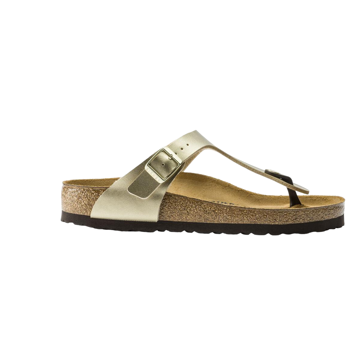 Faux leather sandals BIRKENSTOCK Golden