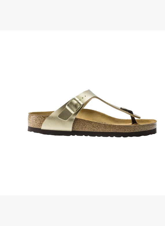 Gold Birkenstock Femme Chausson Birkenstock Dorée