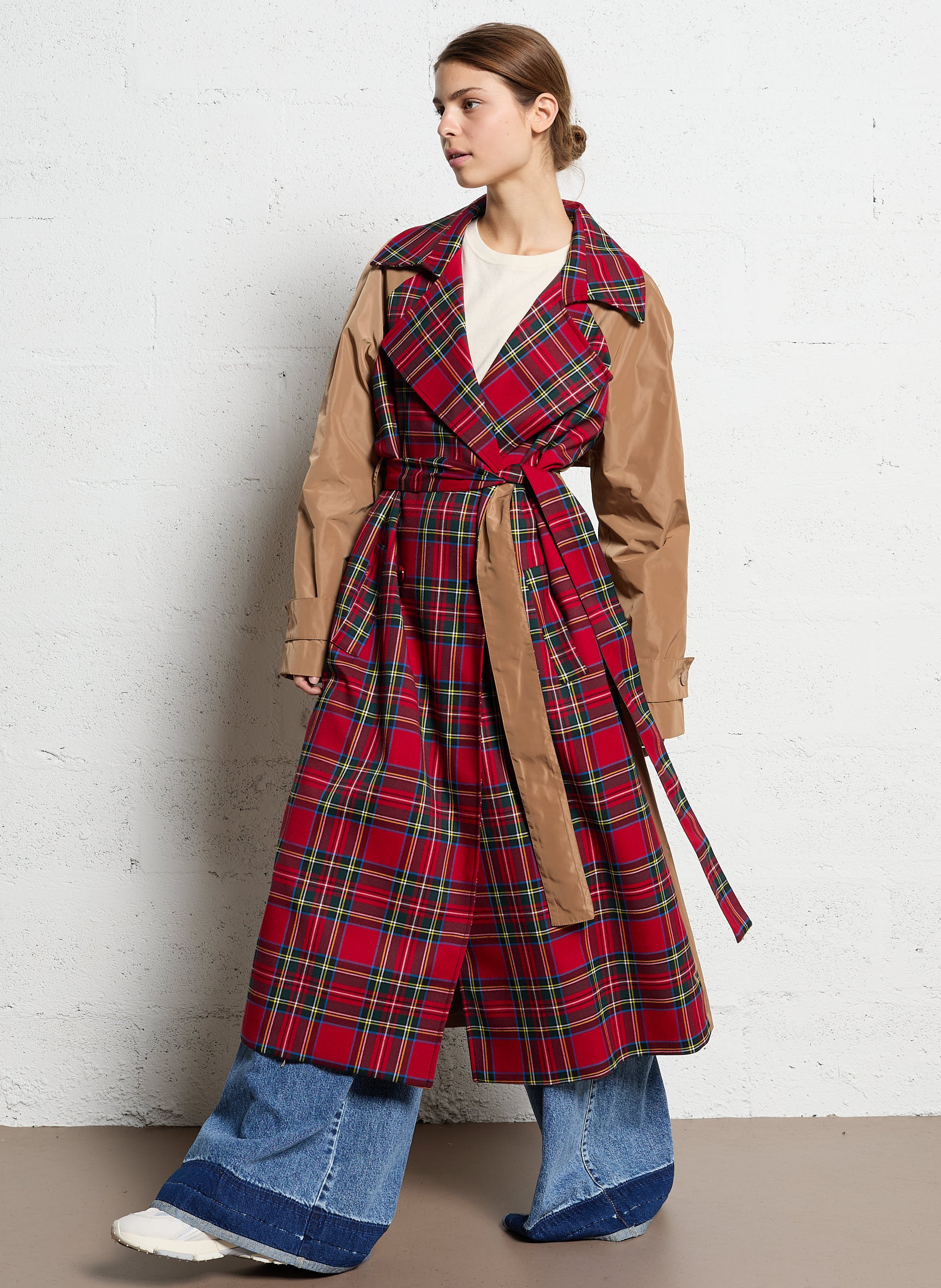 Trench coat with tailored collar IMPERIAL Multicolored