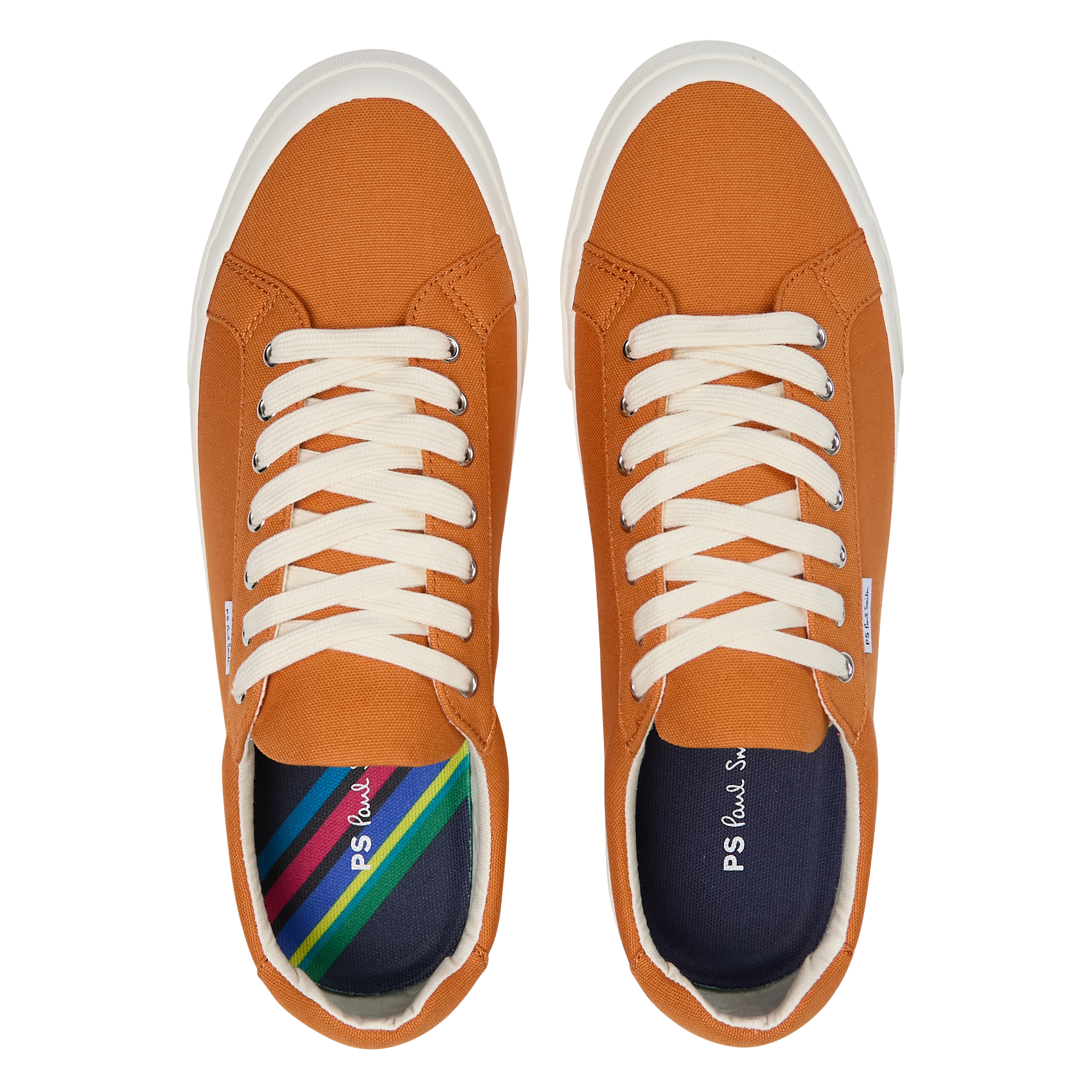 Classic low-top canvas sneakers Orange