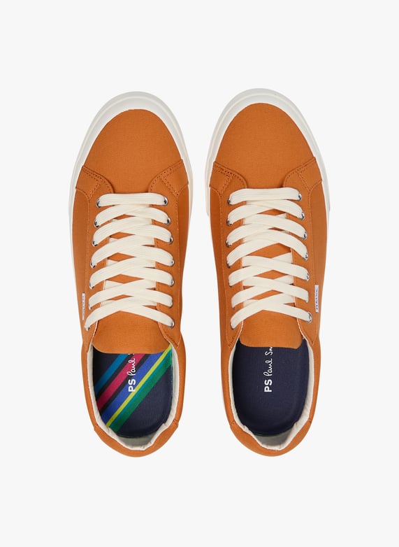 Classic low-Top canvas sneakers Dark orange Paul smith - Men Classic low-Top canvas sneakers Dark orange Paul smith - Men