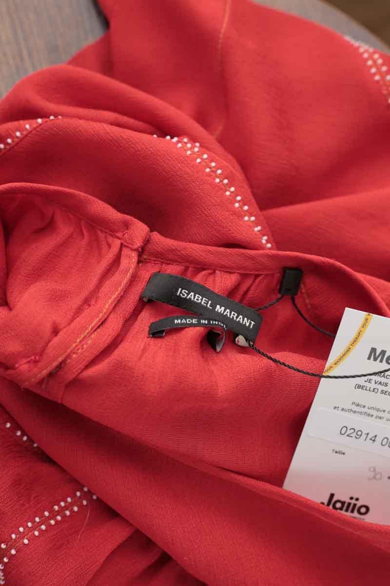 Silk blouse ISABEL MARANT - Seconde Main Red