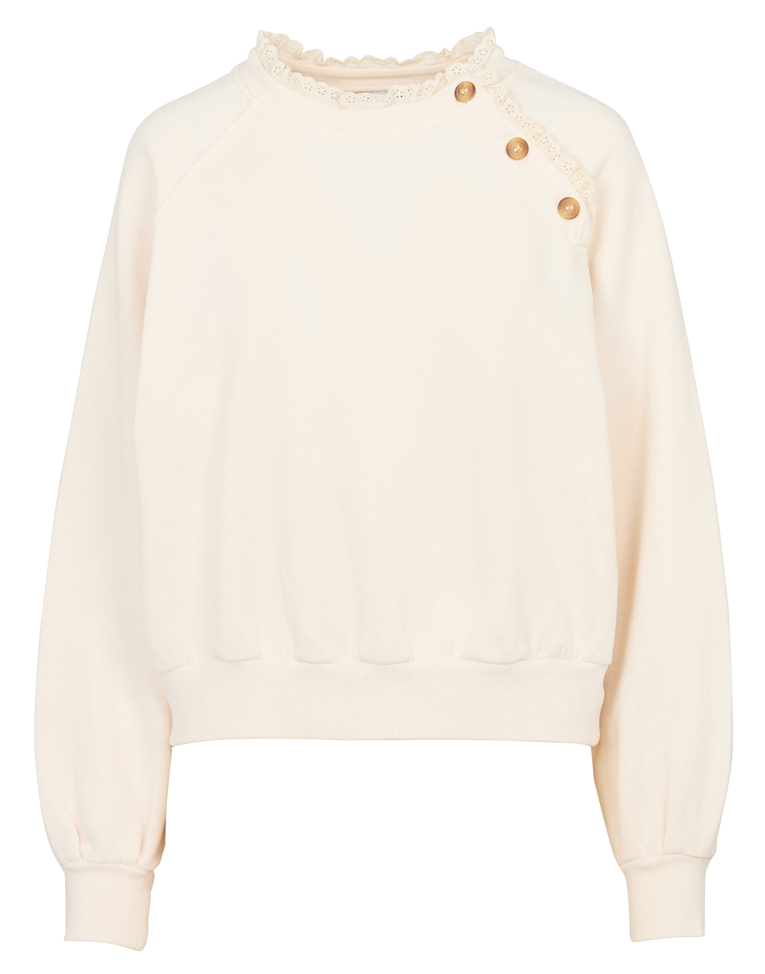 Rundhals-Sweatshirt aus Bio-Baumwolle EMILE ET IDA Beige