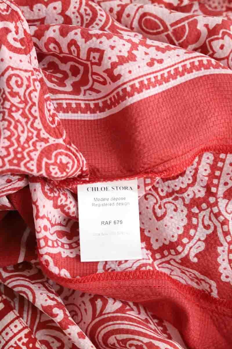 Cotton dress CHLOE STORA - SECONDE MAIN Red
