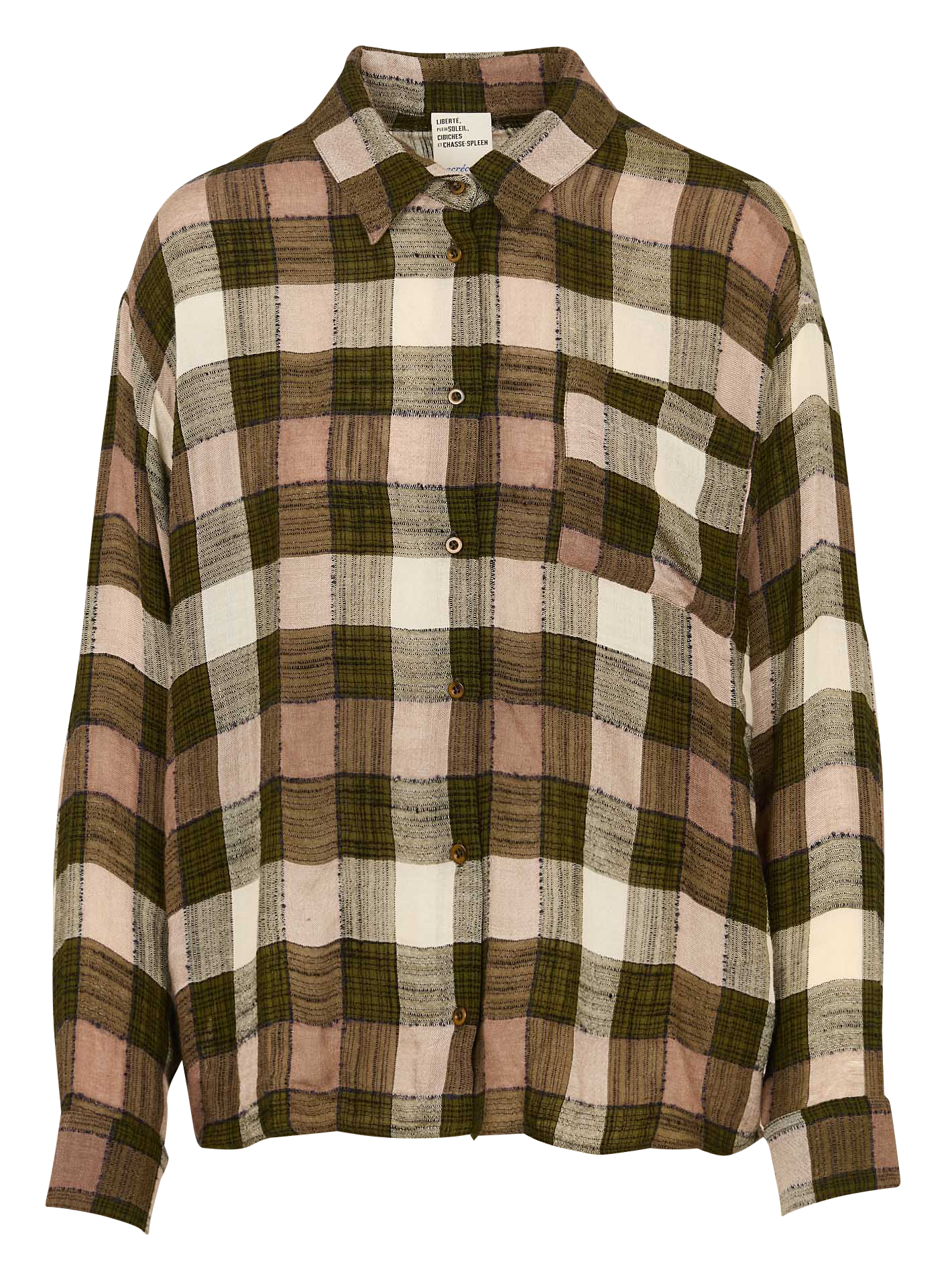 Chemise oversize col classique SACRECOEUR Vert