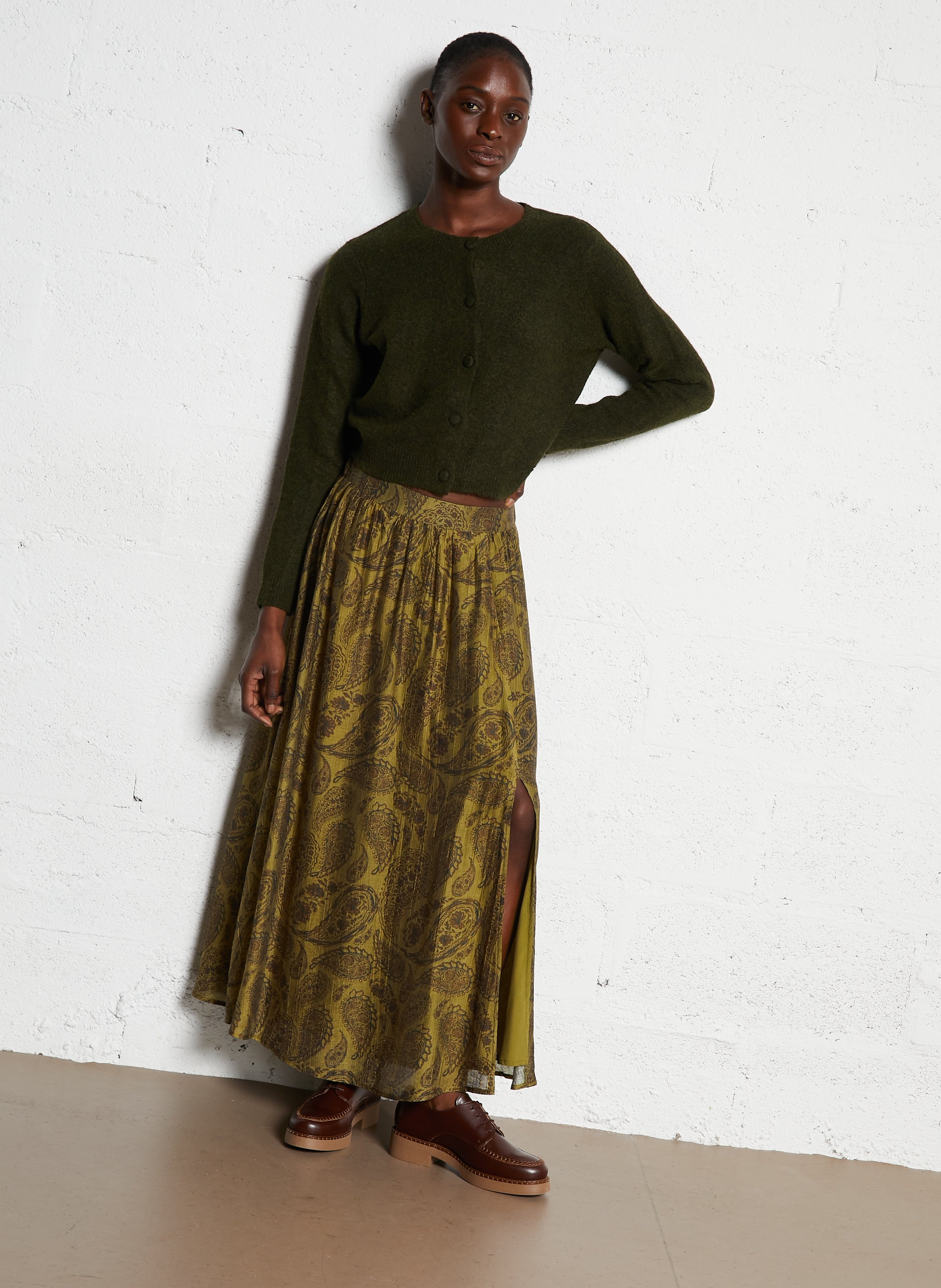 Jupe midi imprimée LA PETITE ETOILE Multicolore