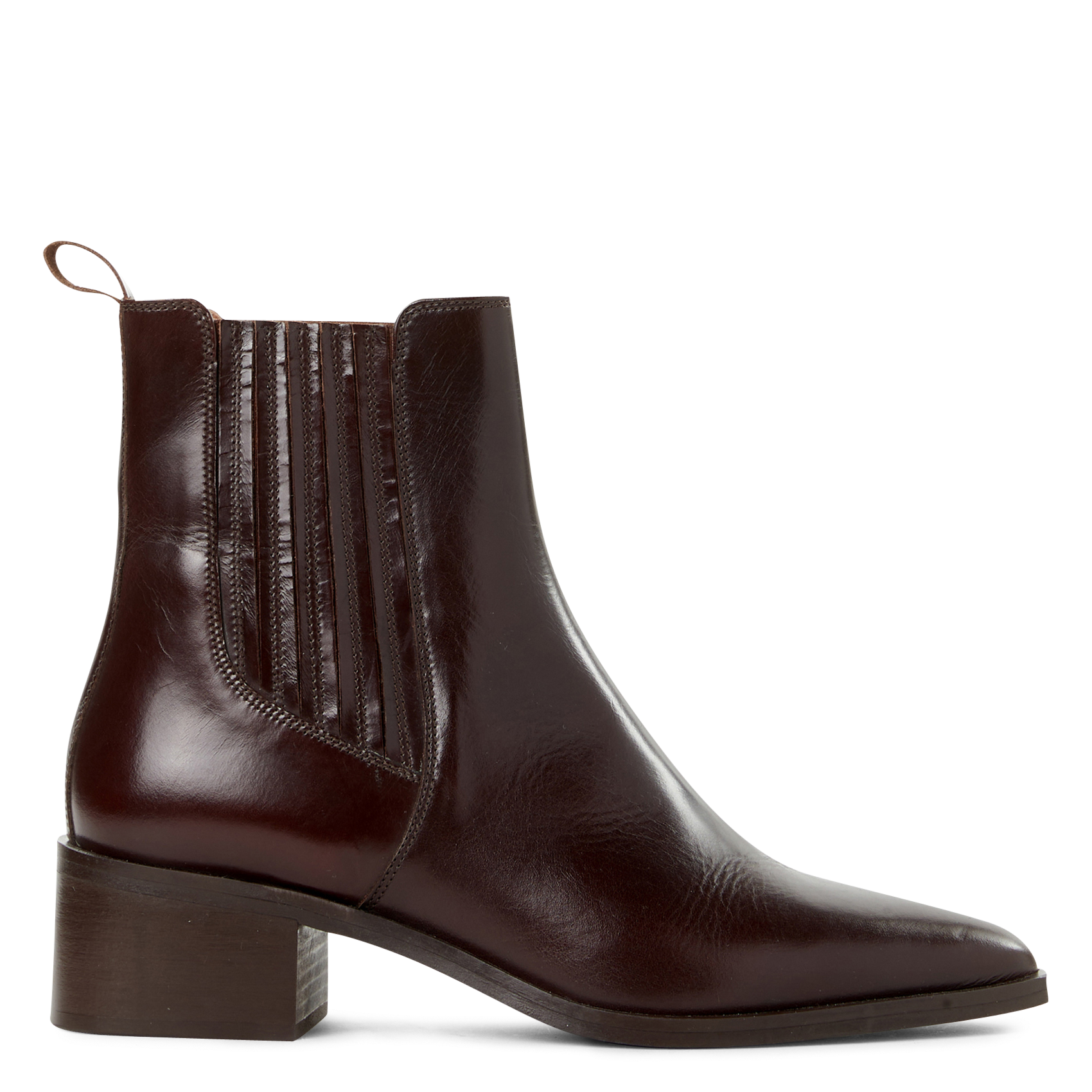 Stiefeletten aus Leder in Metallic-Optik  SAISON 1865