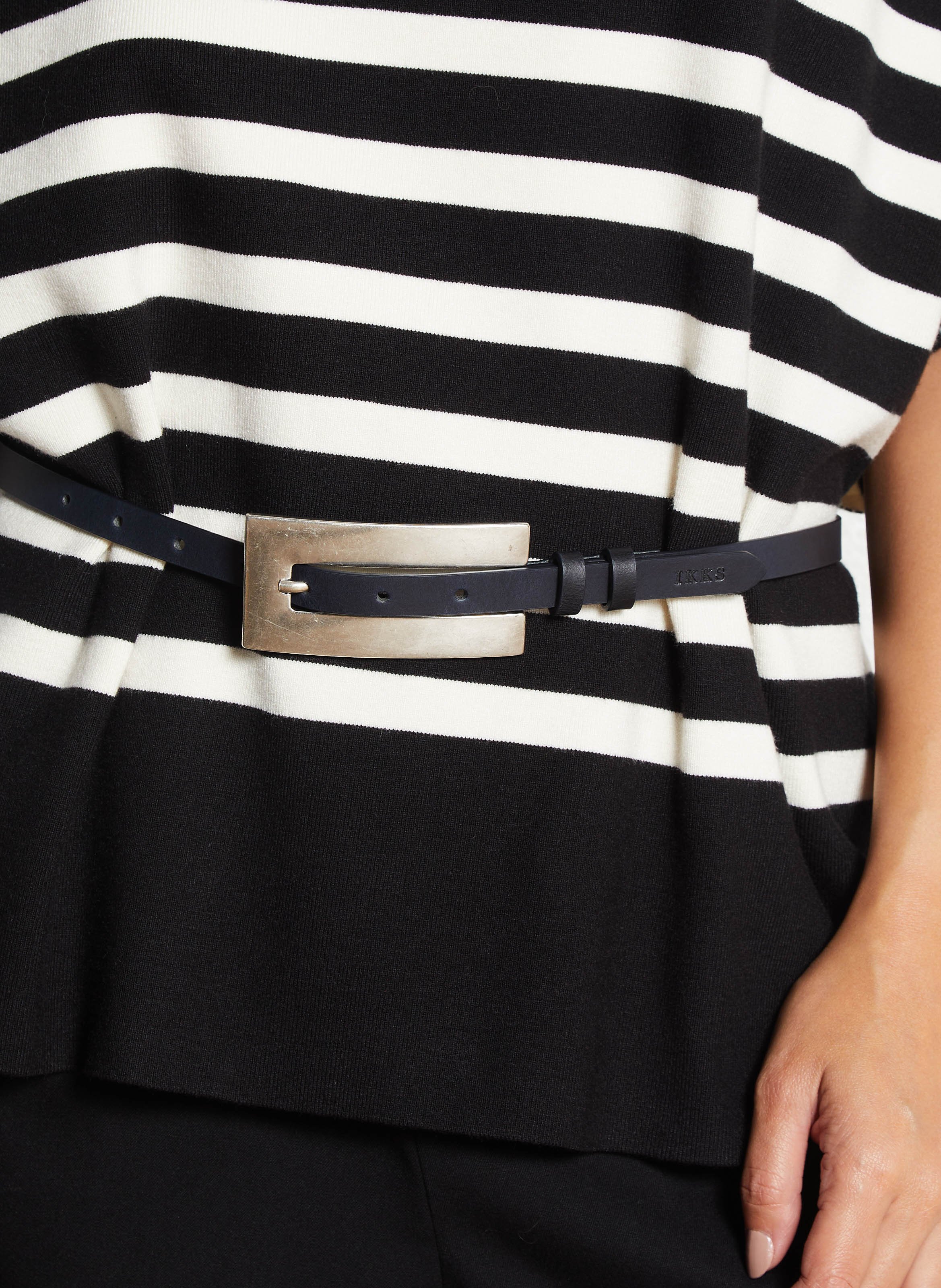 - Buckle closure. - Width: 3 cm.  IKKS Blue