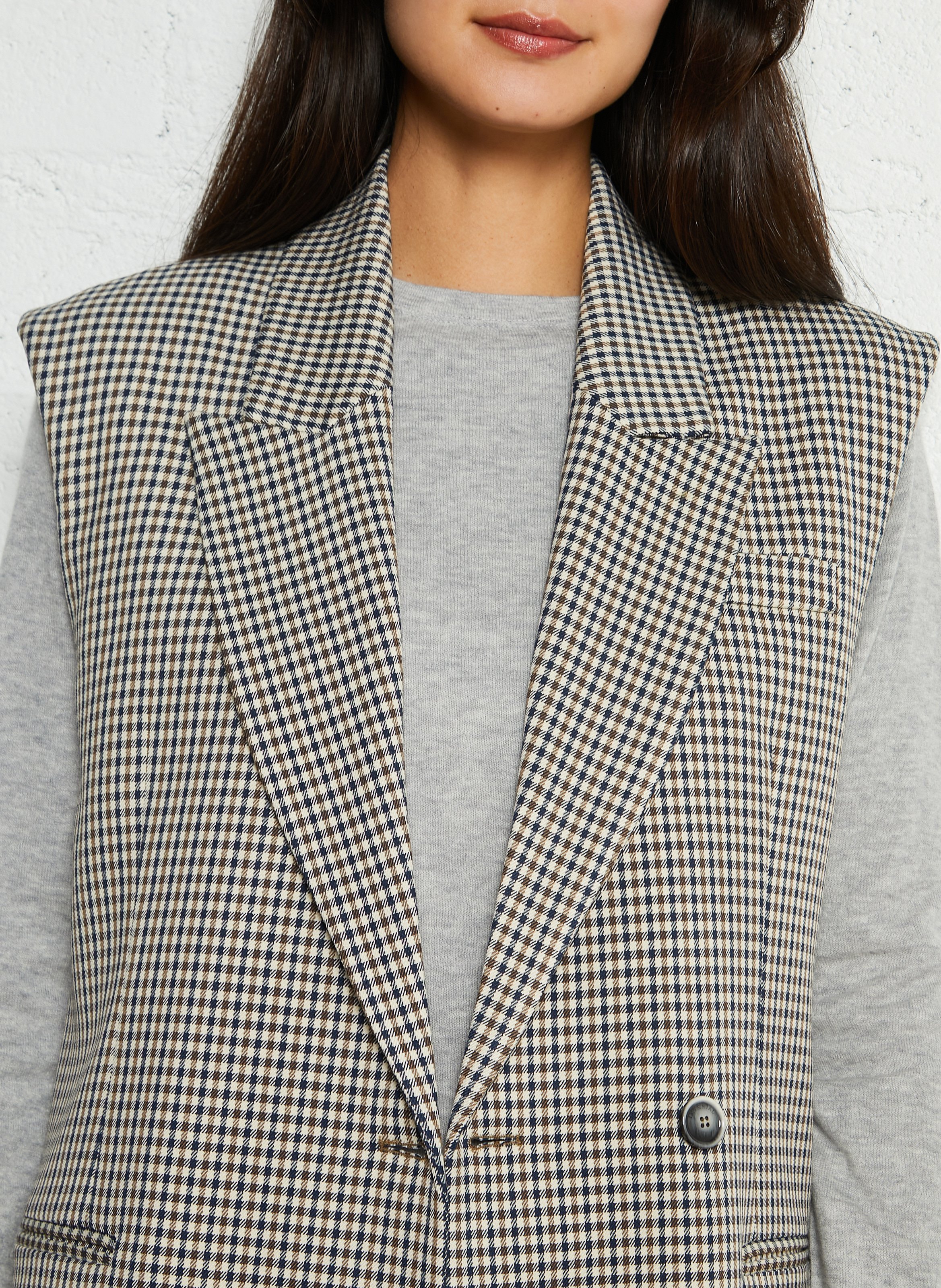 Veste de tailleur à carreaux IMPERIAL Beige