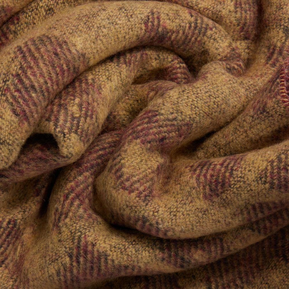 Women's animal print scarf with fringes PIQUADRO Brown