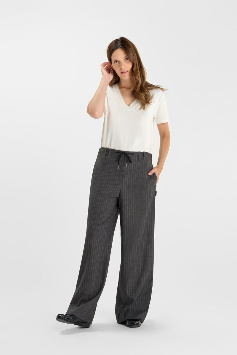 Loose, wide-leg pants LE TEMPS DES CERISES Grey