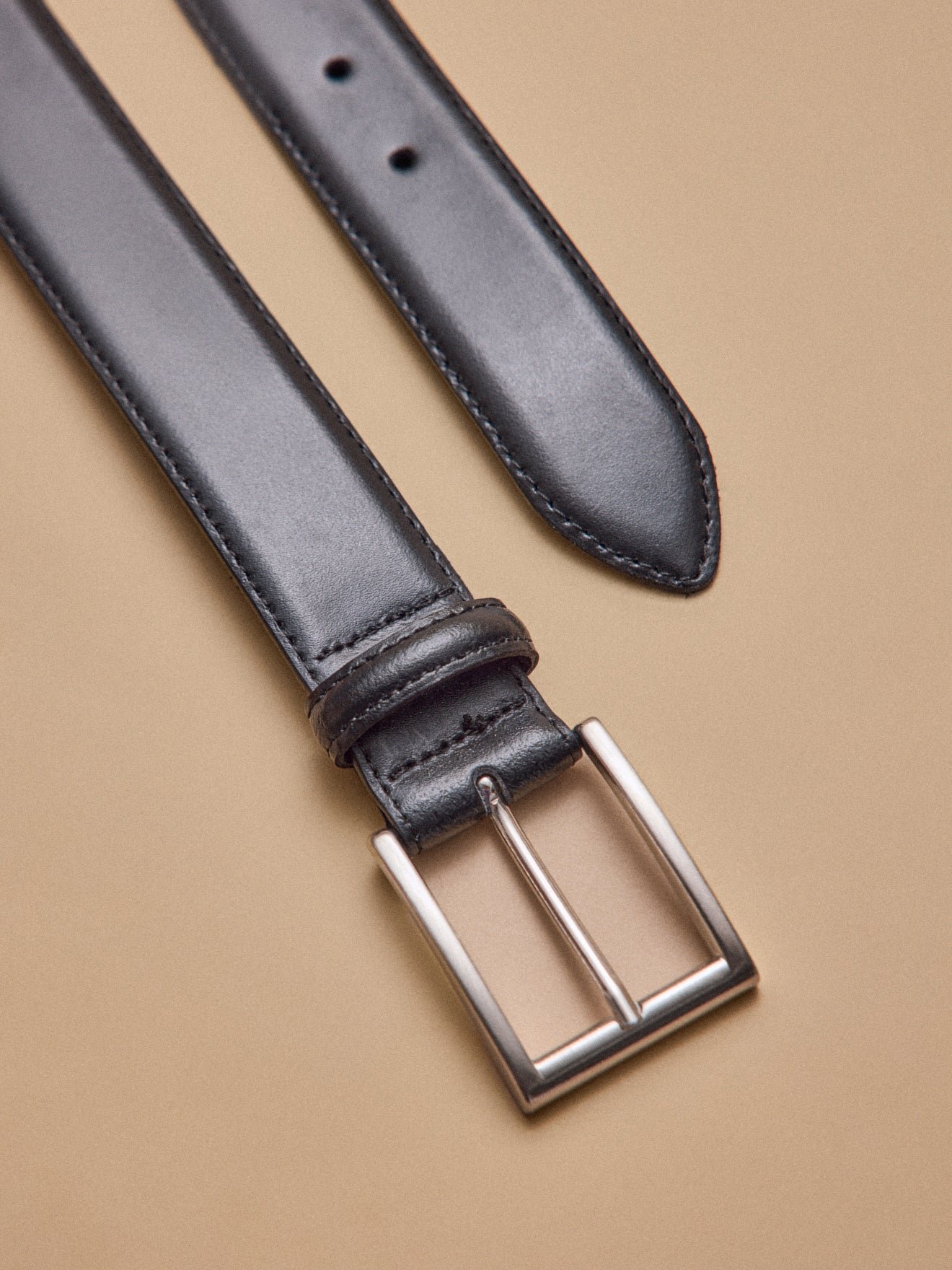 Leather belt CYRILLUS Black