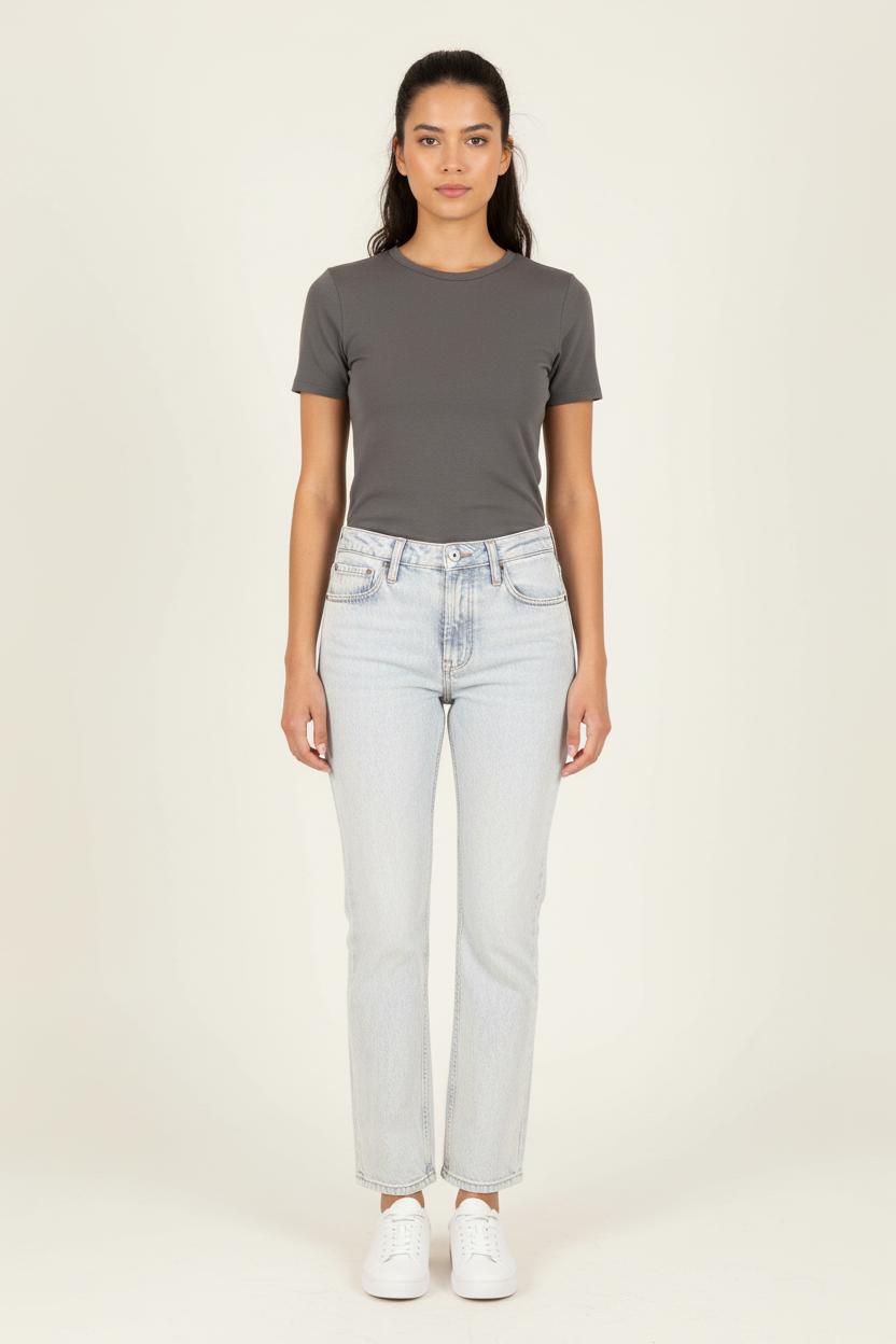 Cropped slim jeans with studs SEZANE - Seconde main Blue