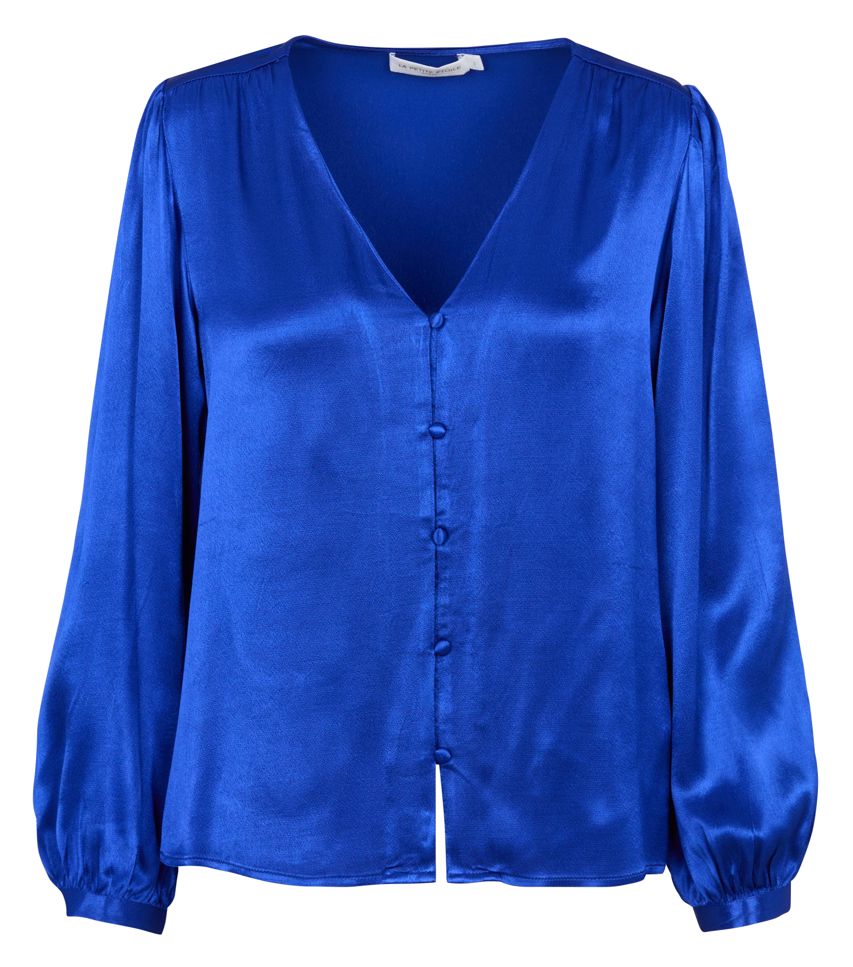 Chemise droite à col V LA PETITE ETOILE Bleu