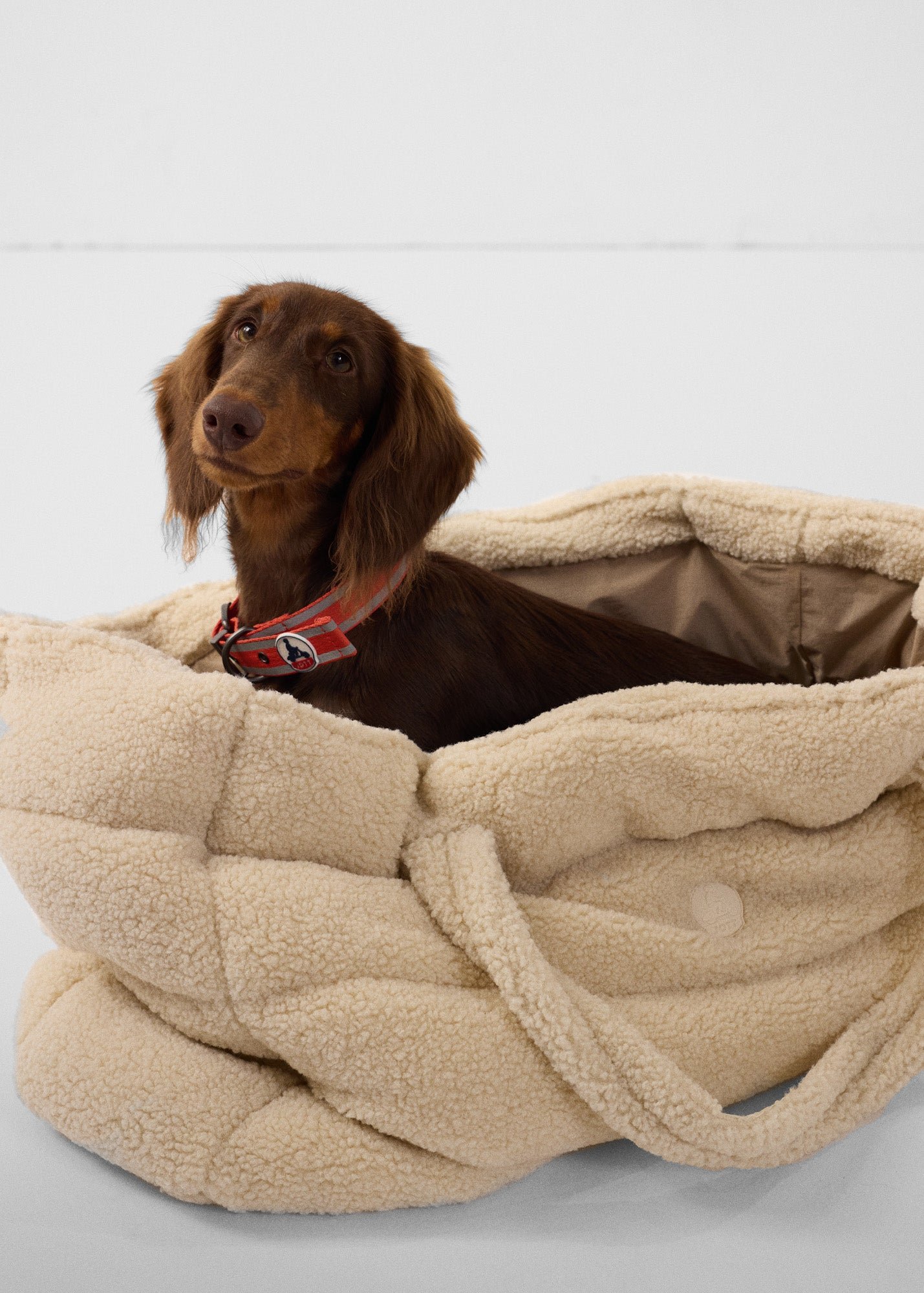 Maxi totebag Leina Sherpa JOTT White