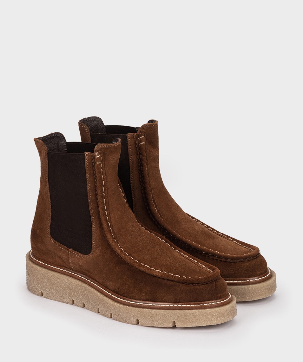 Brown suede ankle boots PEDRO MIRALLES Brown