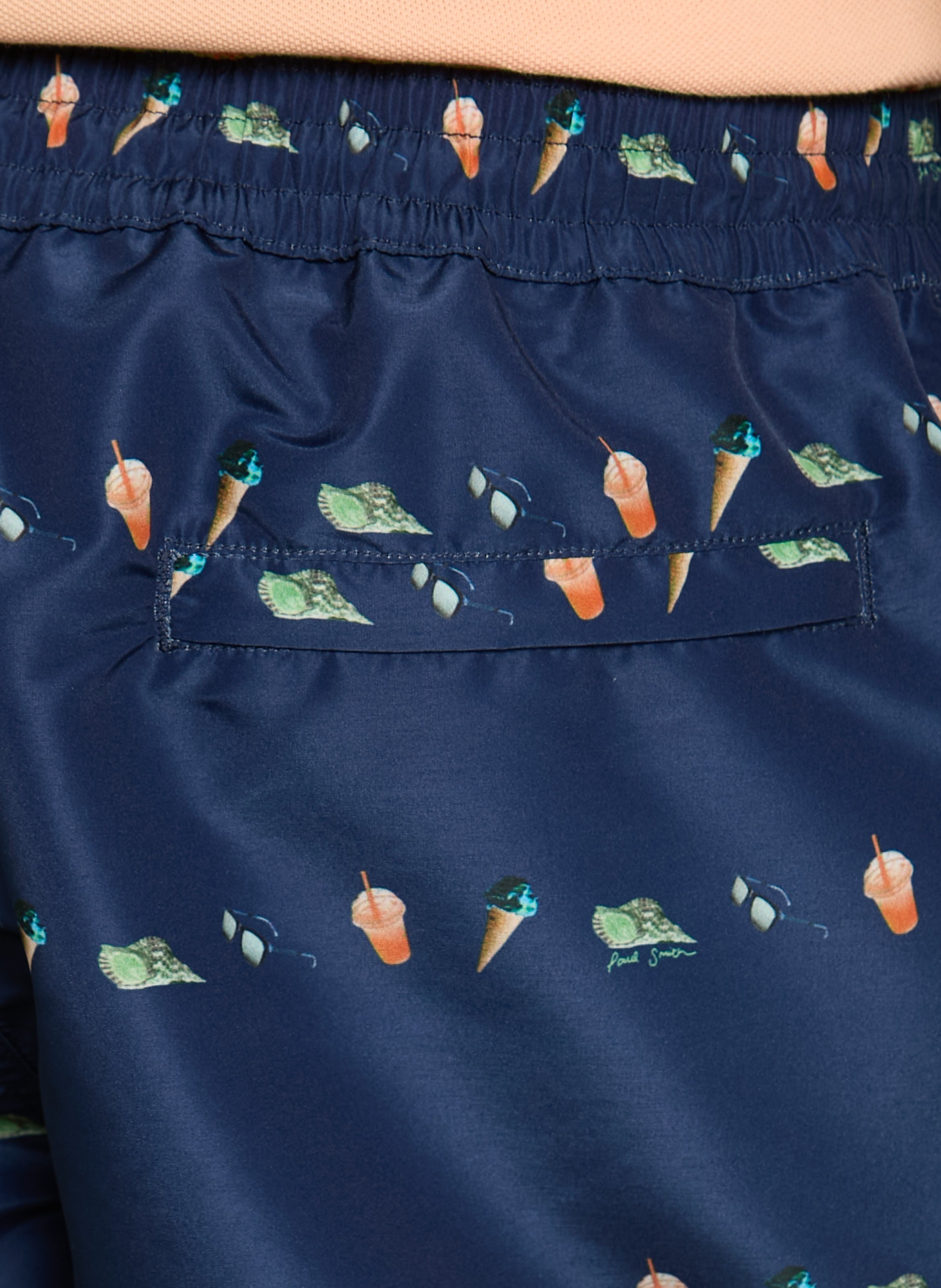 Badpak met print PAUL SMITH Blauw