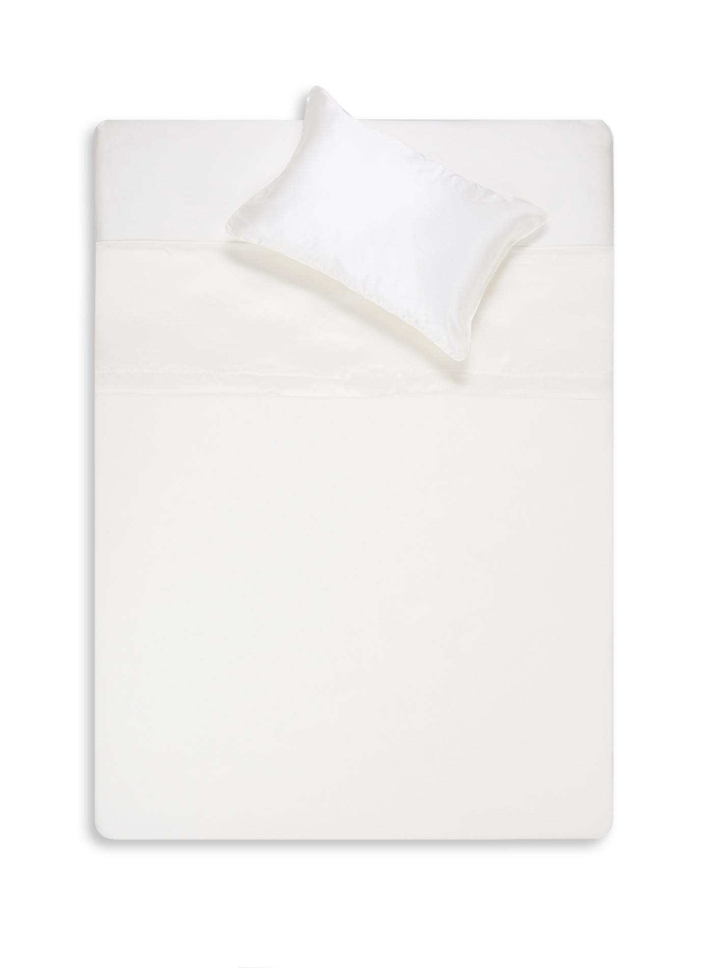 Flat silk sheet AU PRINTEMPS PARIS MAISON Beige