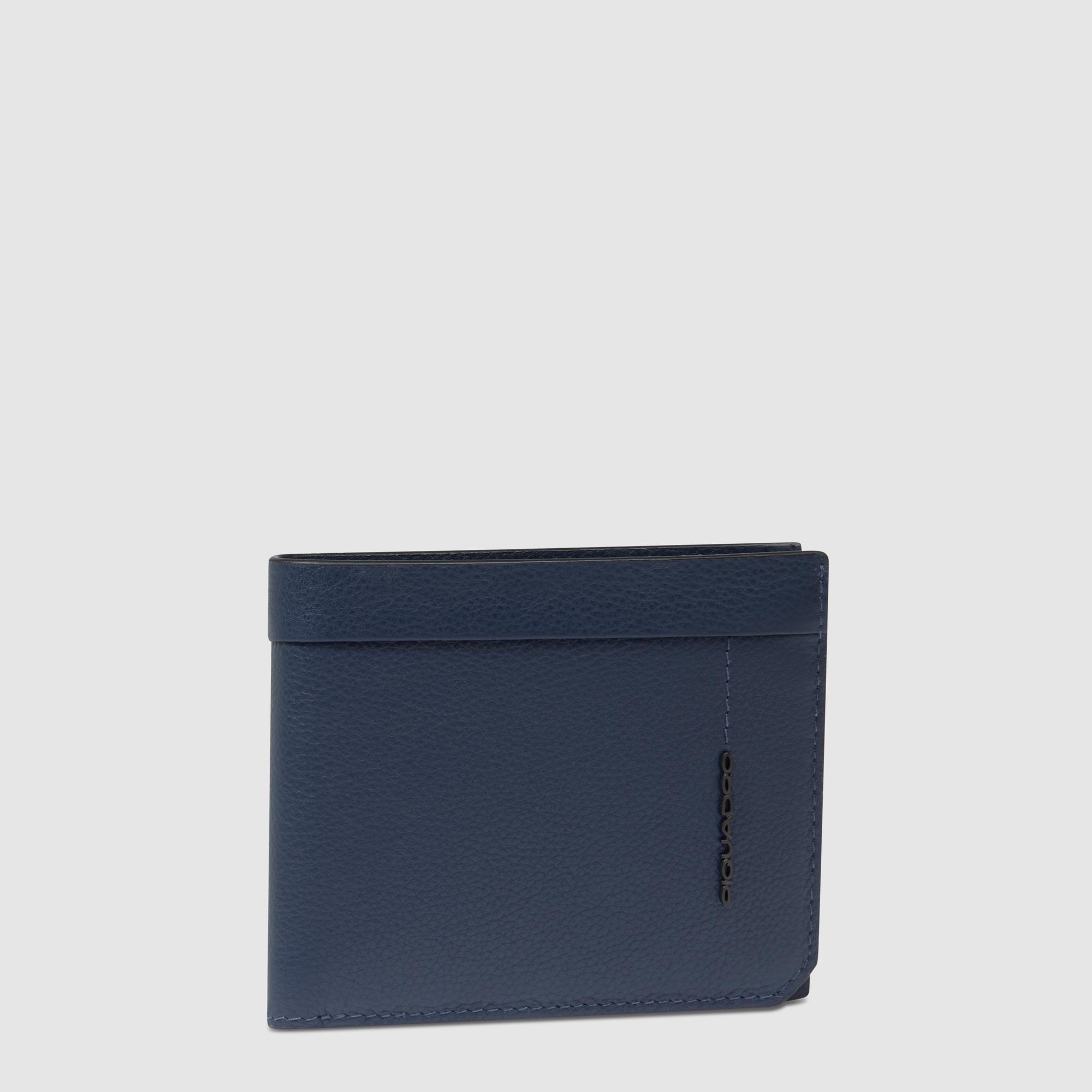 Babylon leather wallet PIQUADRO Blue