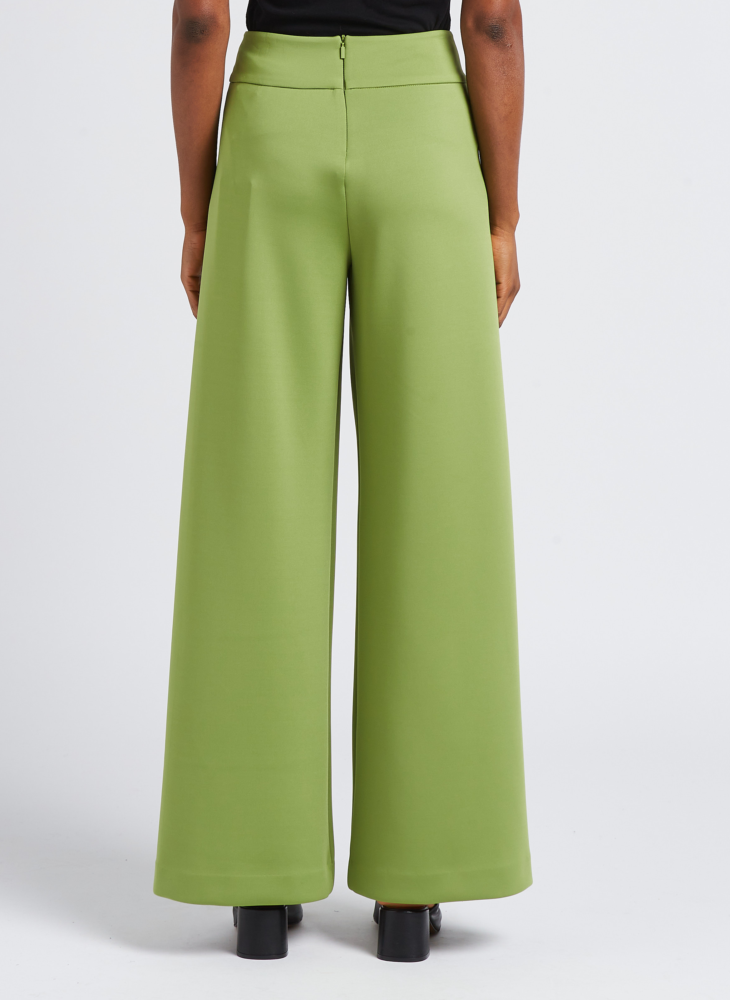 Bootcut-Hose mit hohem Bund MAX MARA LEISURE Grun