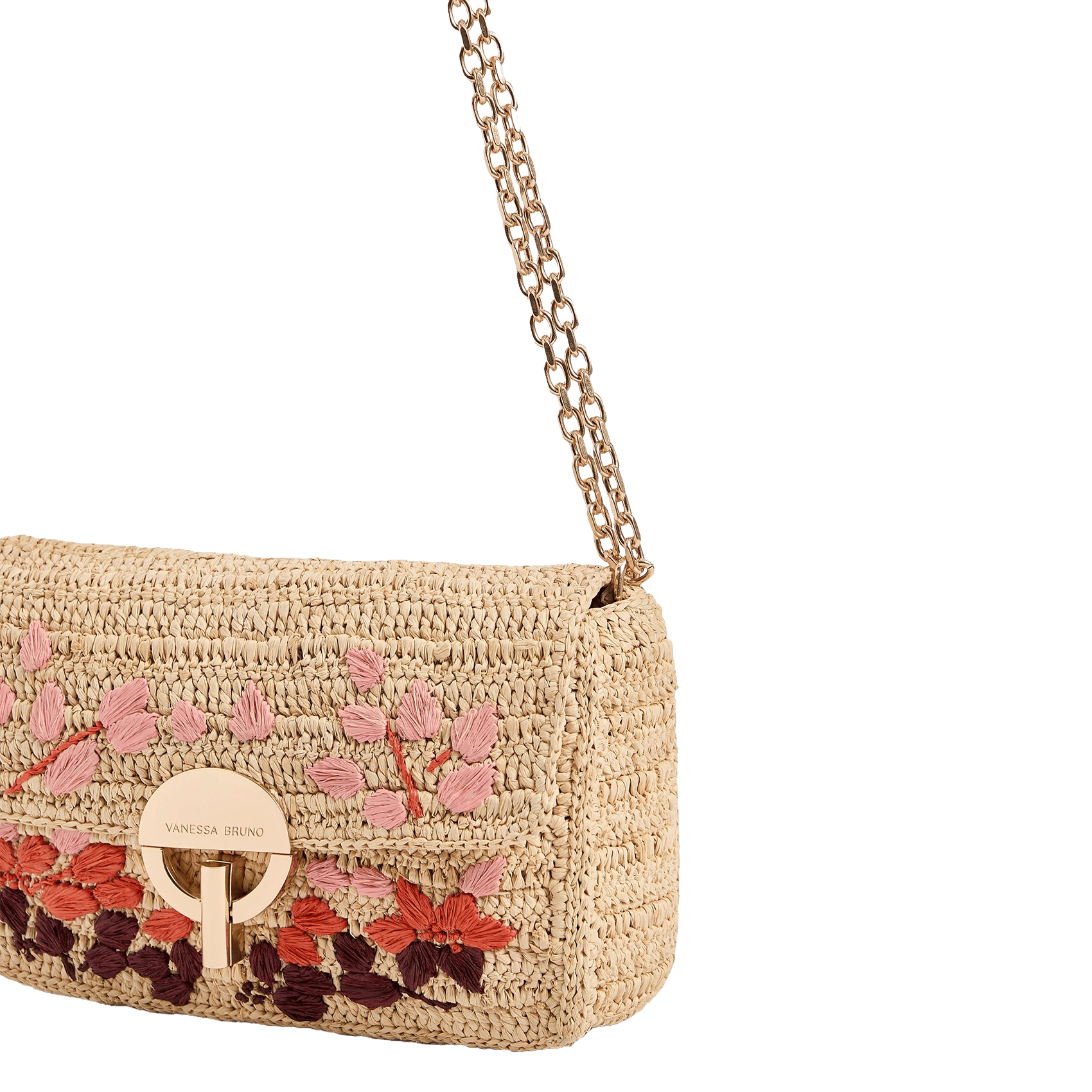 Pochette en raphia VANESSA BRUNO Multicolore