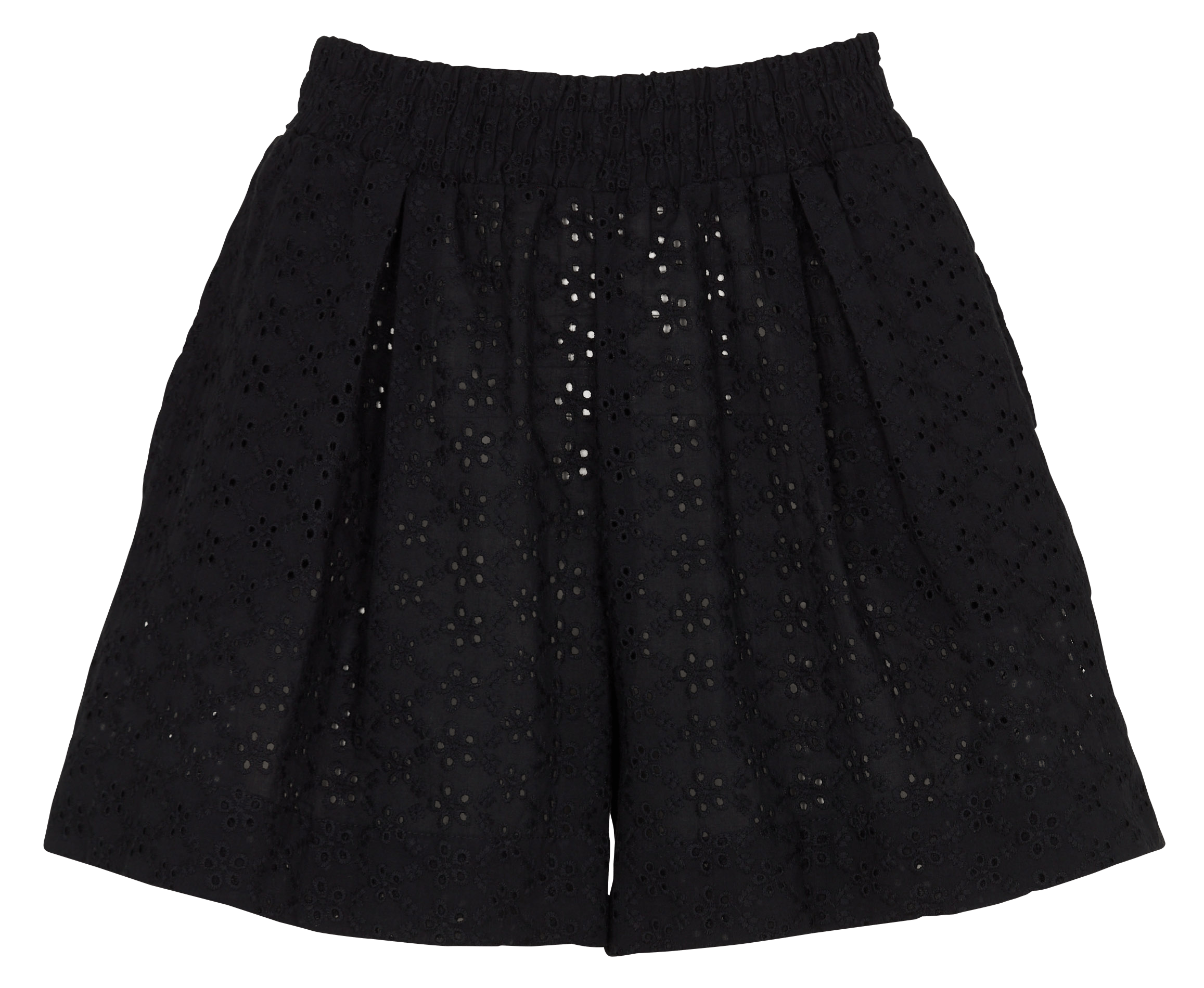 Short droit en coton LA NOUVELLE Noir