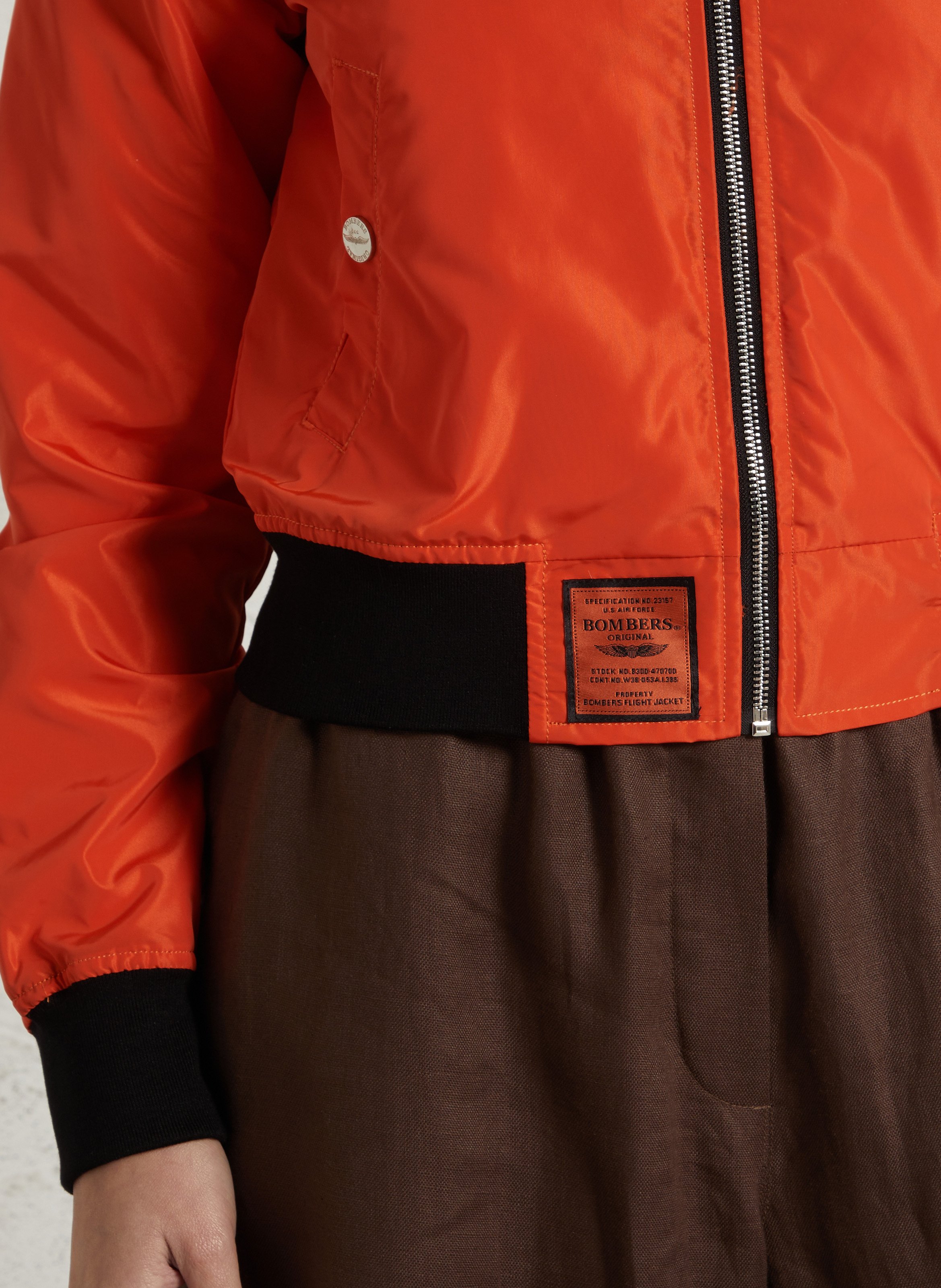 Nylon bomber jacket  BOMBERS ORIGINAL Orange