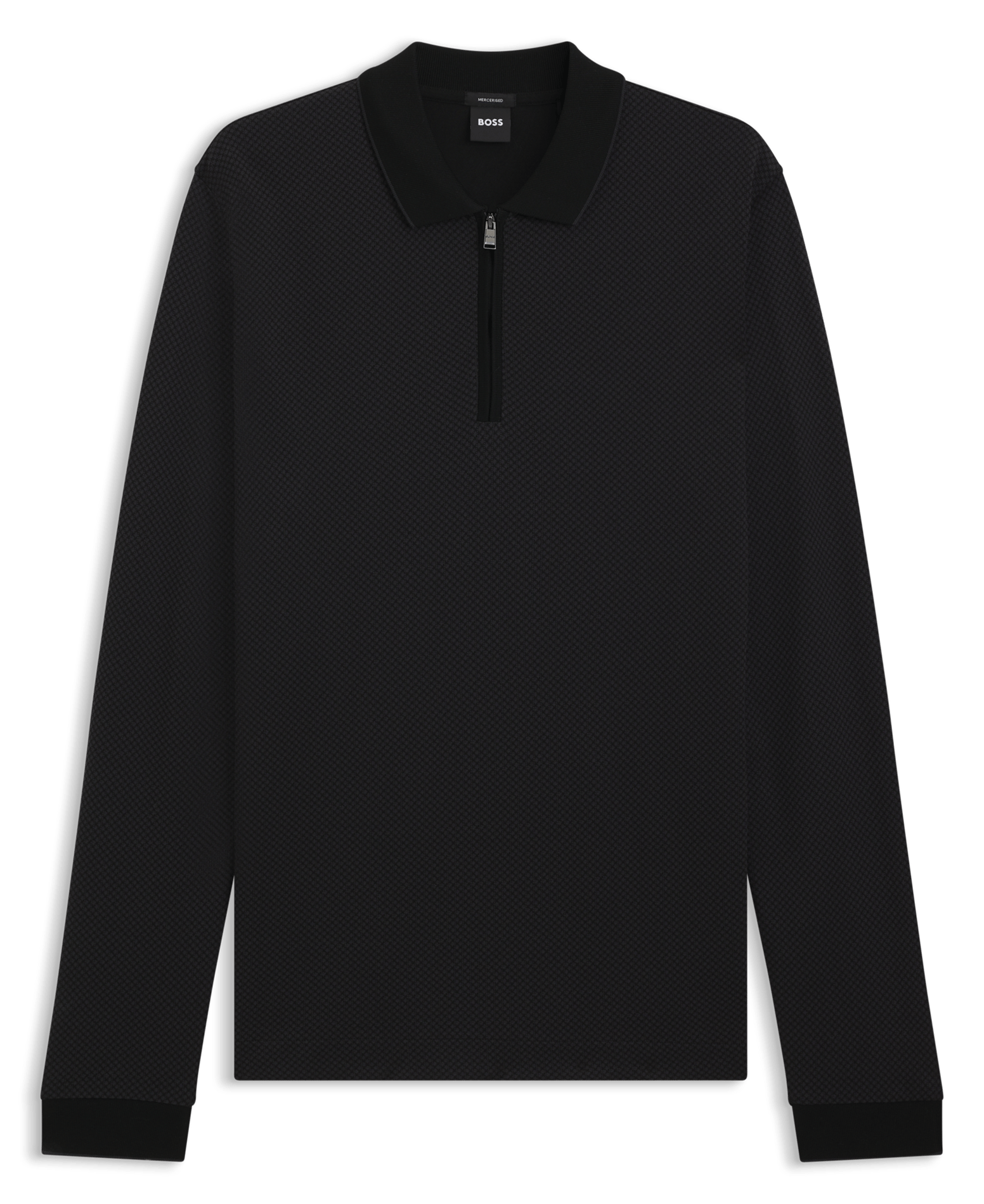 Fitted cotton polo BOSS Black
