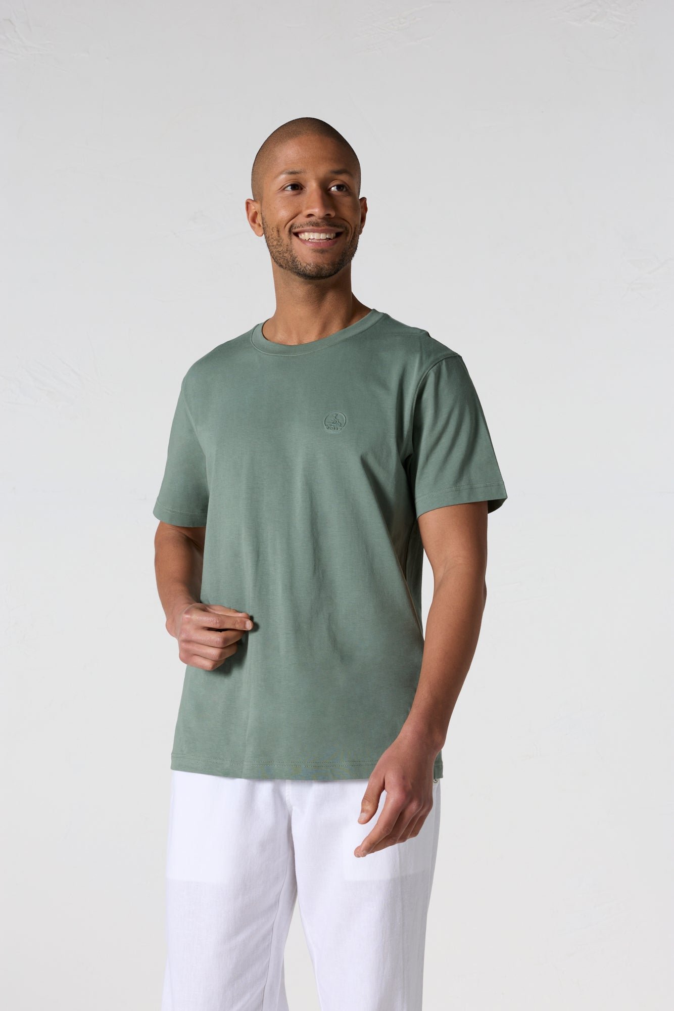 Men's round neck cotton Pedro t-shirt JOTT Green