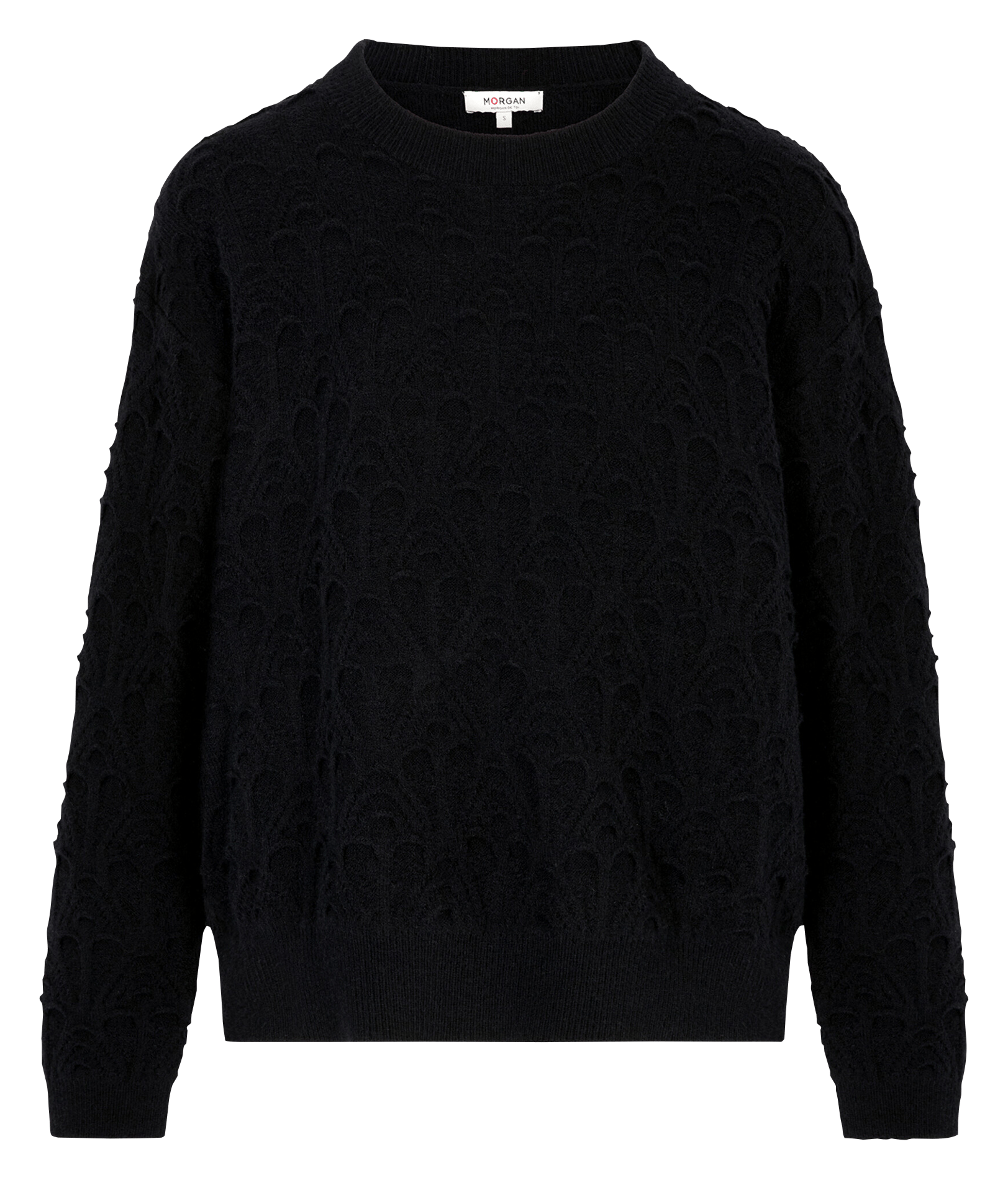 Pull col rond  MORGAN Noir
